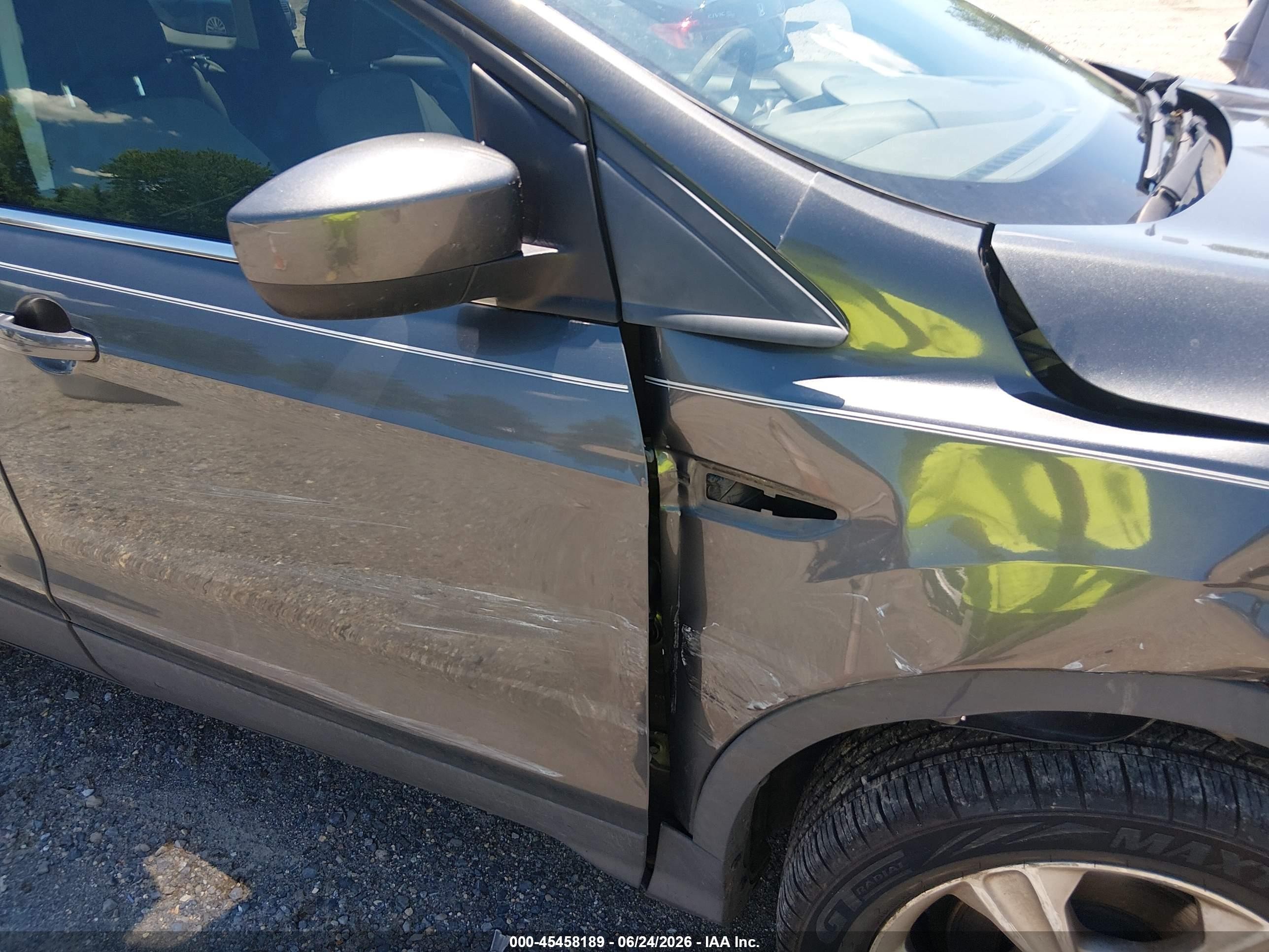 2015 Ford Escape Se Gray vin: 1FMCU0GX0FUA02557