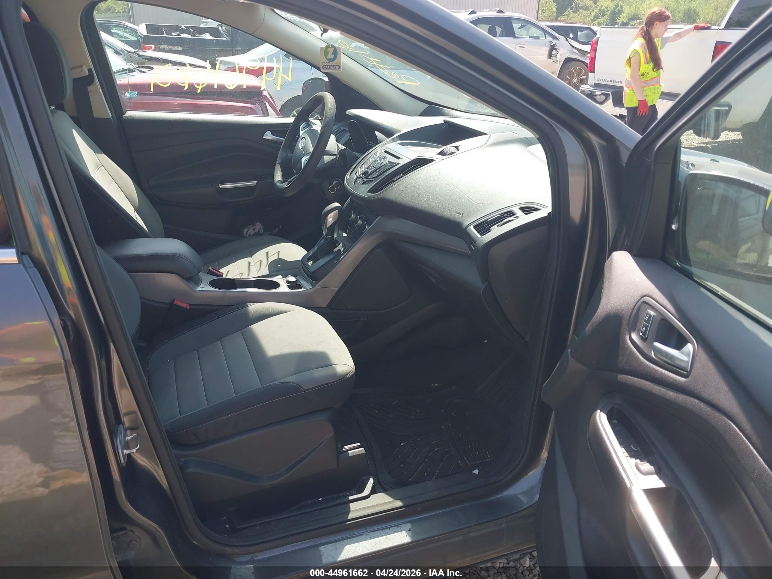2015 Ford Escape Se Gray vin: 1FMCU0GX0FUA40970