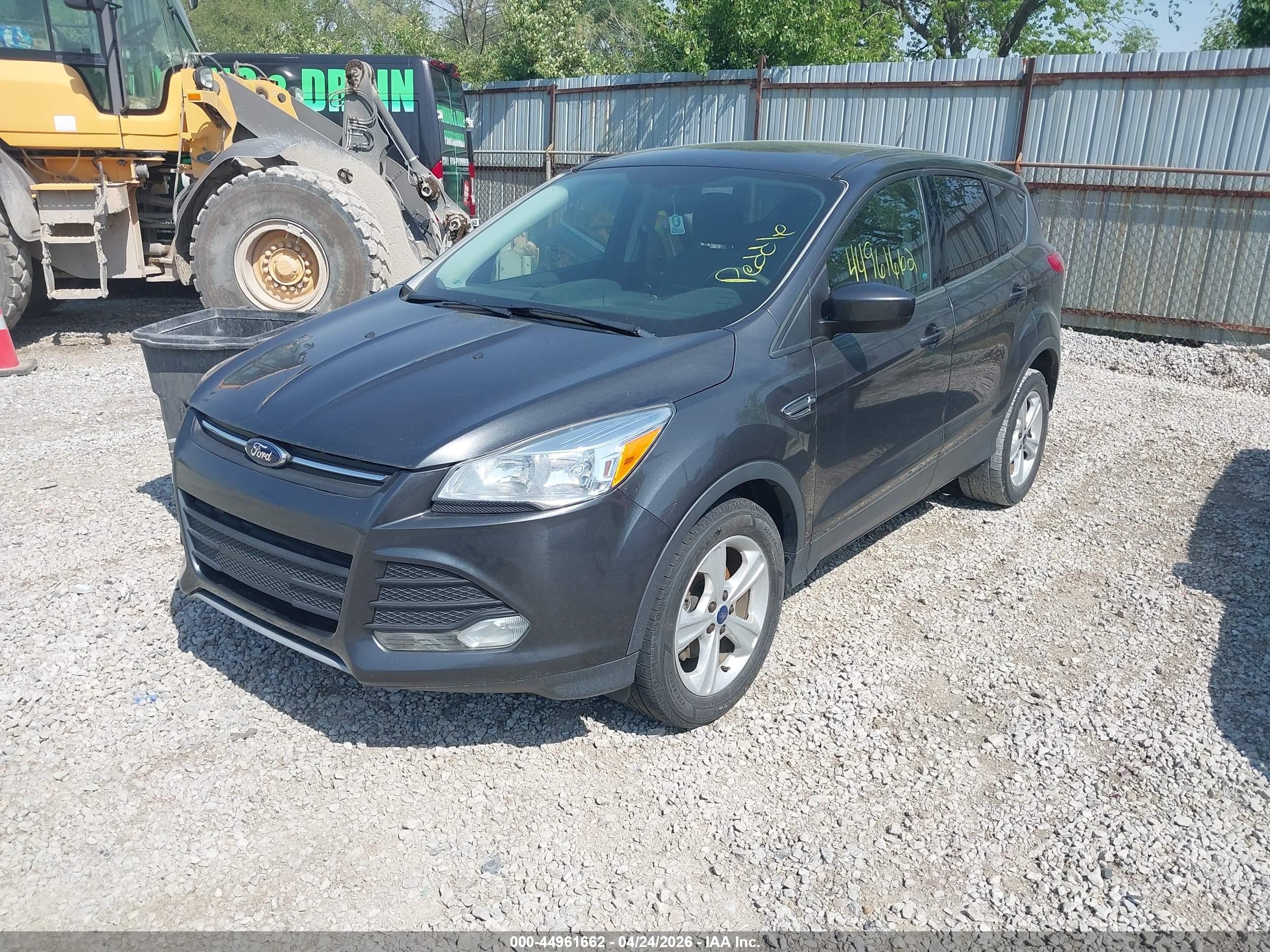 2015 Ford Escape Se Gray vin: 1FMCU0GX0FUA40970