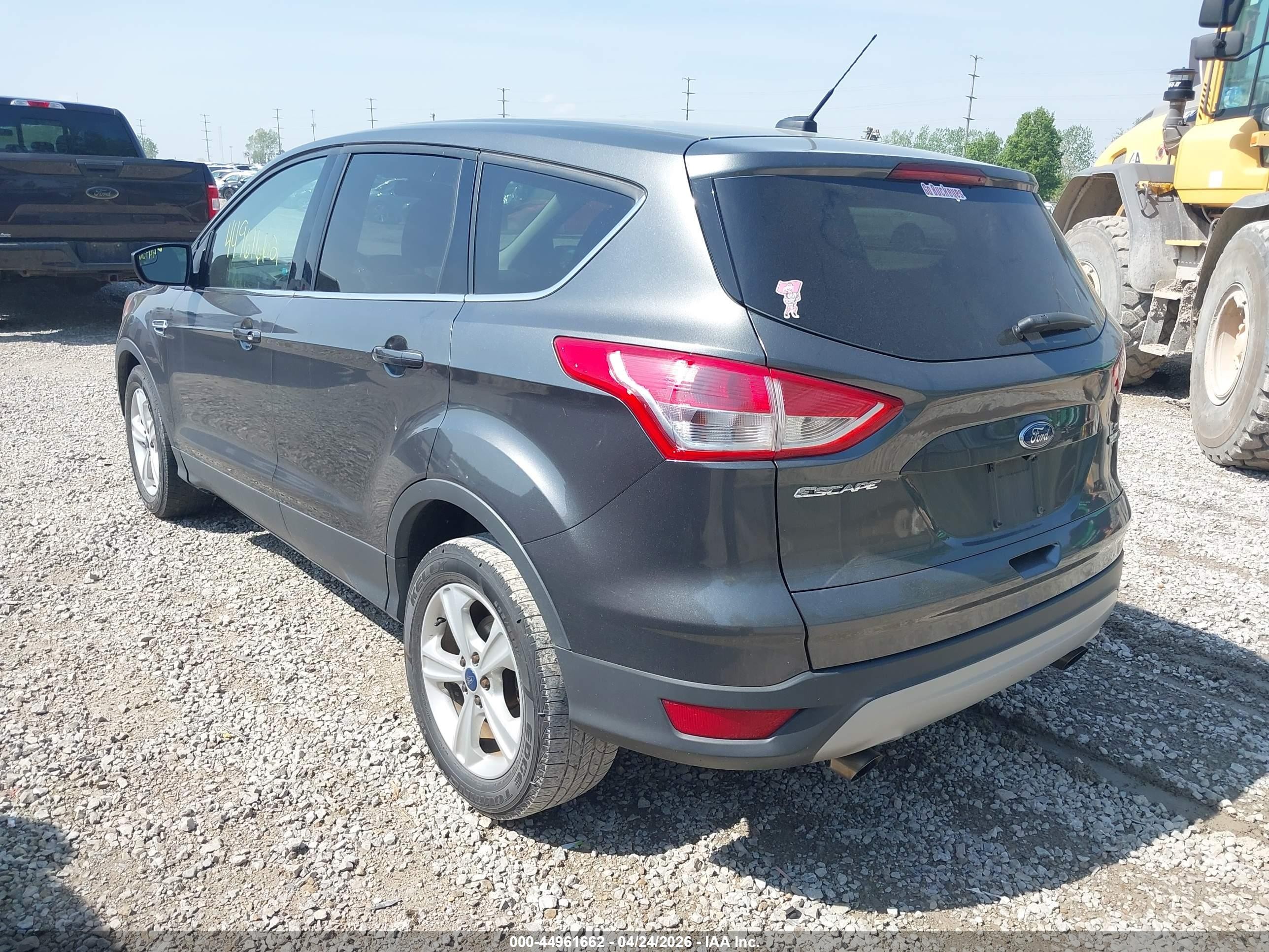 2015 Ford Escape Se Gray vin: 1FMCU0GX0FUA40970