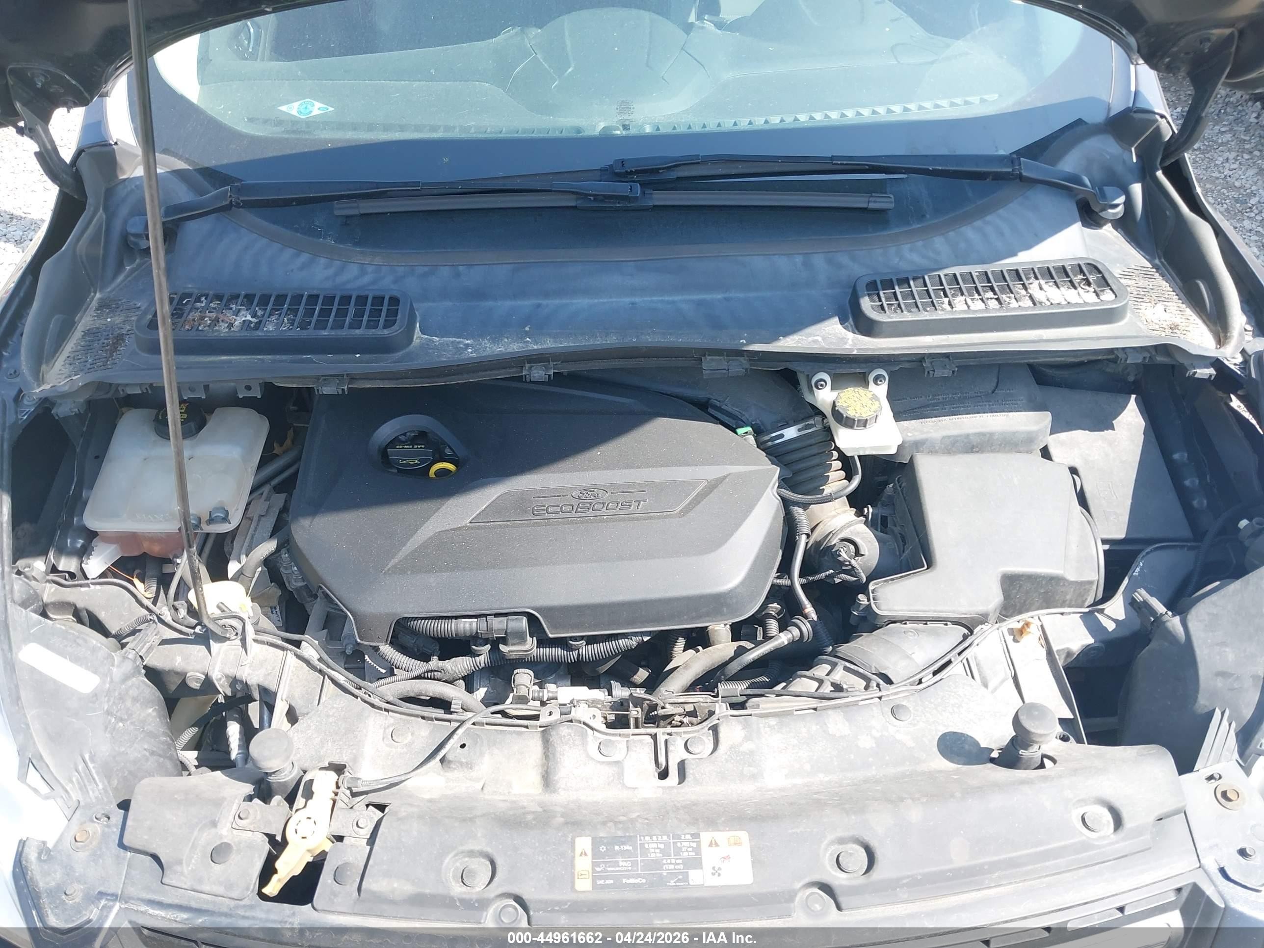 2015 Ford Escape Se Gray vin: 1FMCU0GX0FUA40970