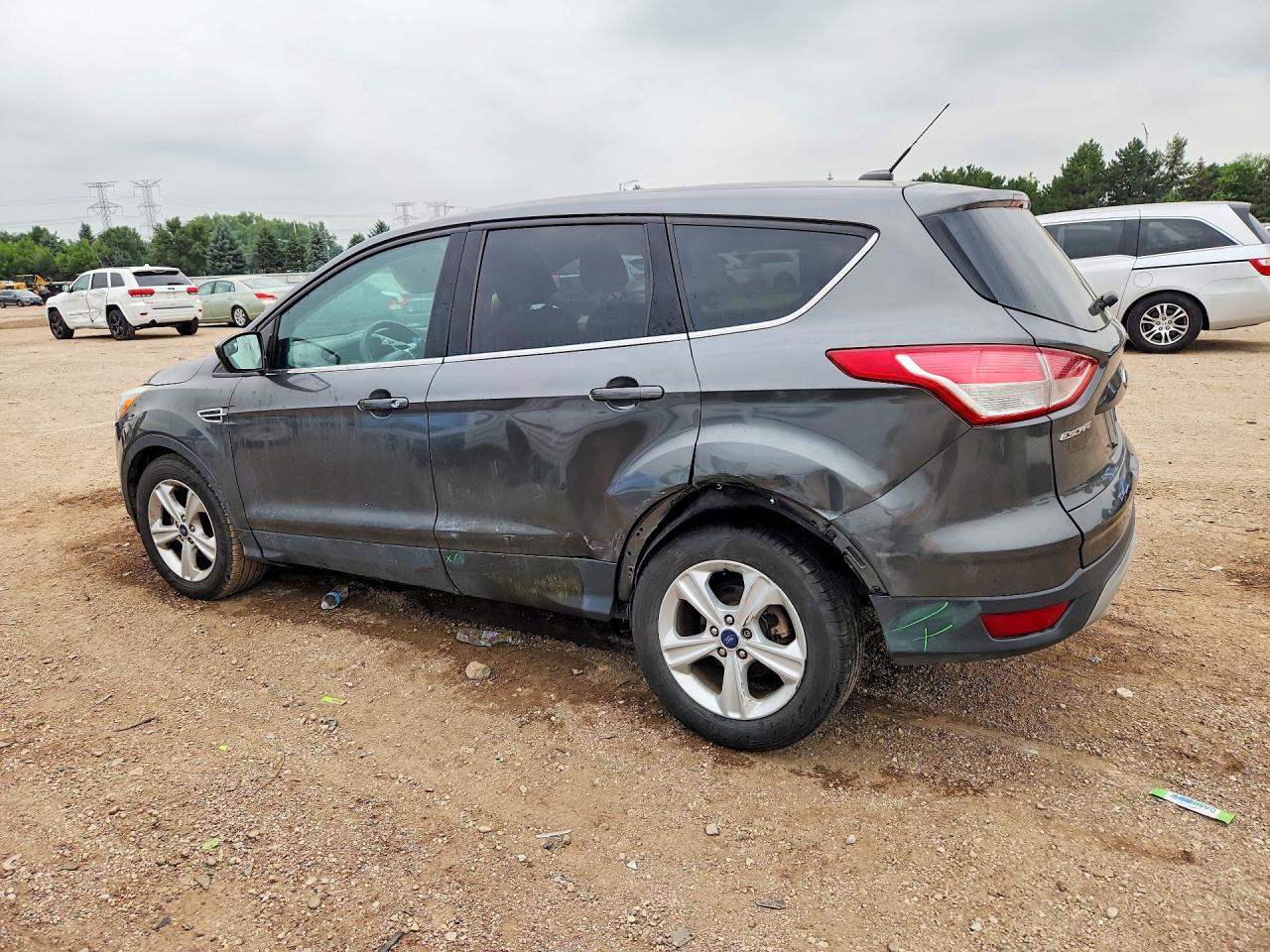 2015 Ford Escape Se Gray vin: 1FMCU0GX0FUC21602
