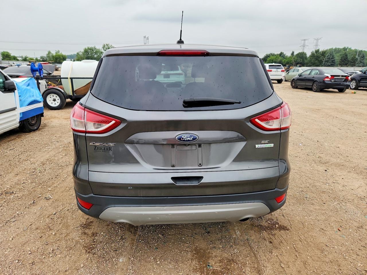 2015 Ford Escape Se Gray vin: 1FMCU0GX0FUC21602