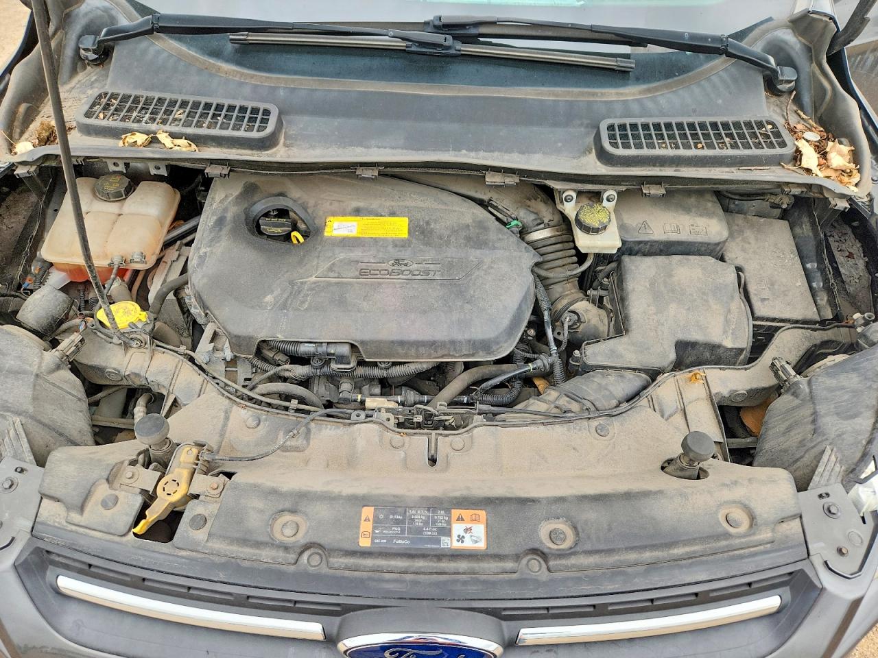 2015 Ford Escape Se Gray vin: 1FMCU0GX0FUC21602