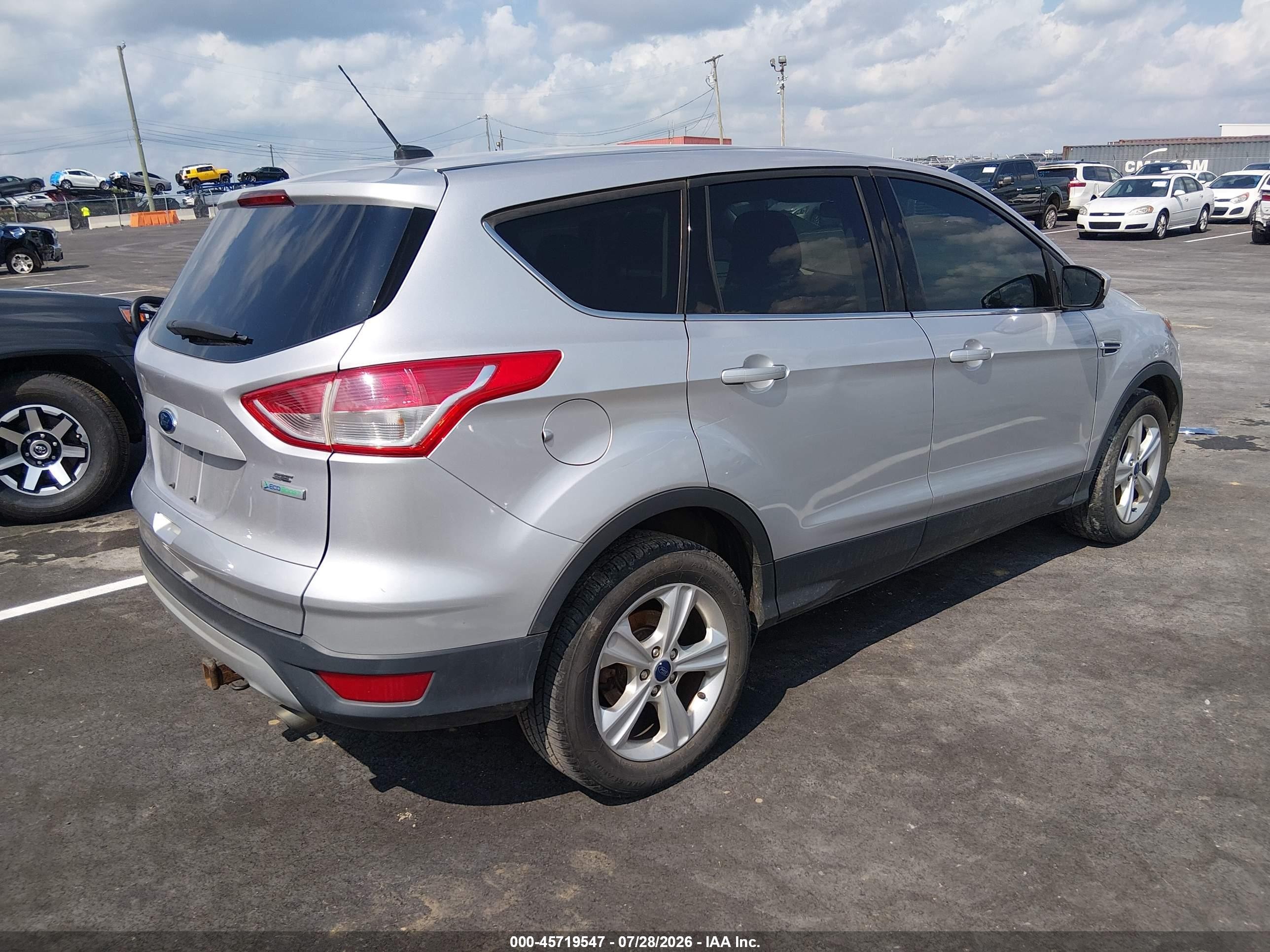 2015 Ford Escape Se Silver vin: 1FMCU0GX0FUC60867