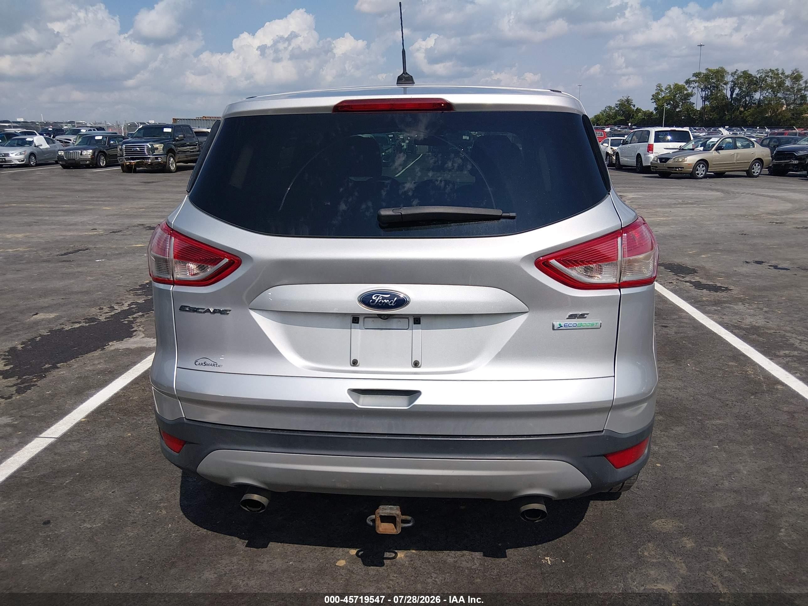 2015 Ford Escape Se Silver vin: 1FMCU0GX0FUC60867
