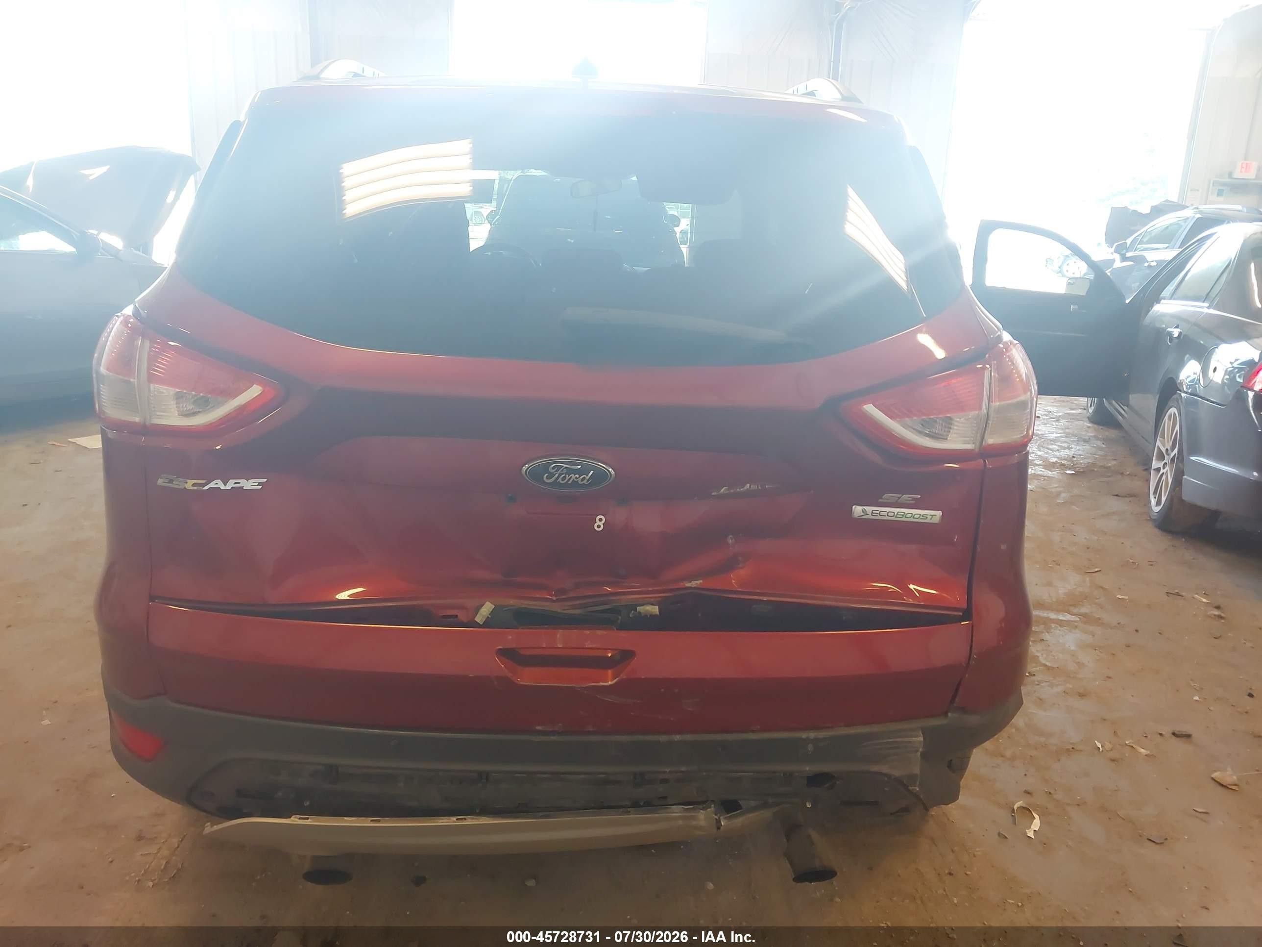2016 Ford Escape Se Red vin: 1FMCU0GX0GUA52084