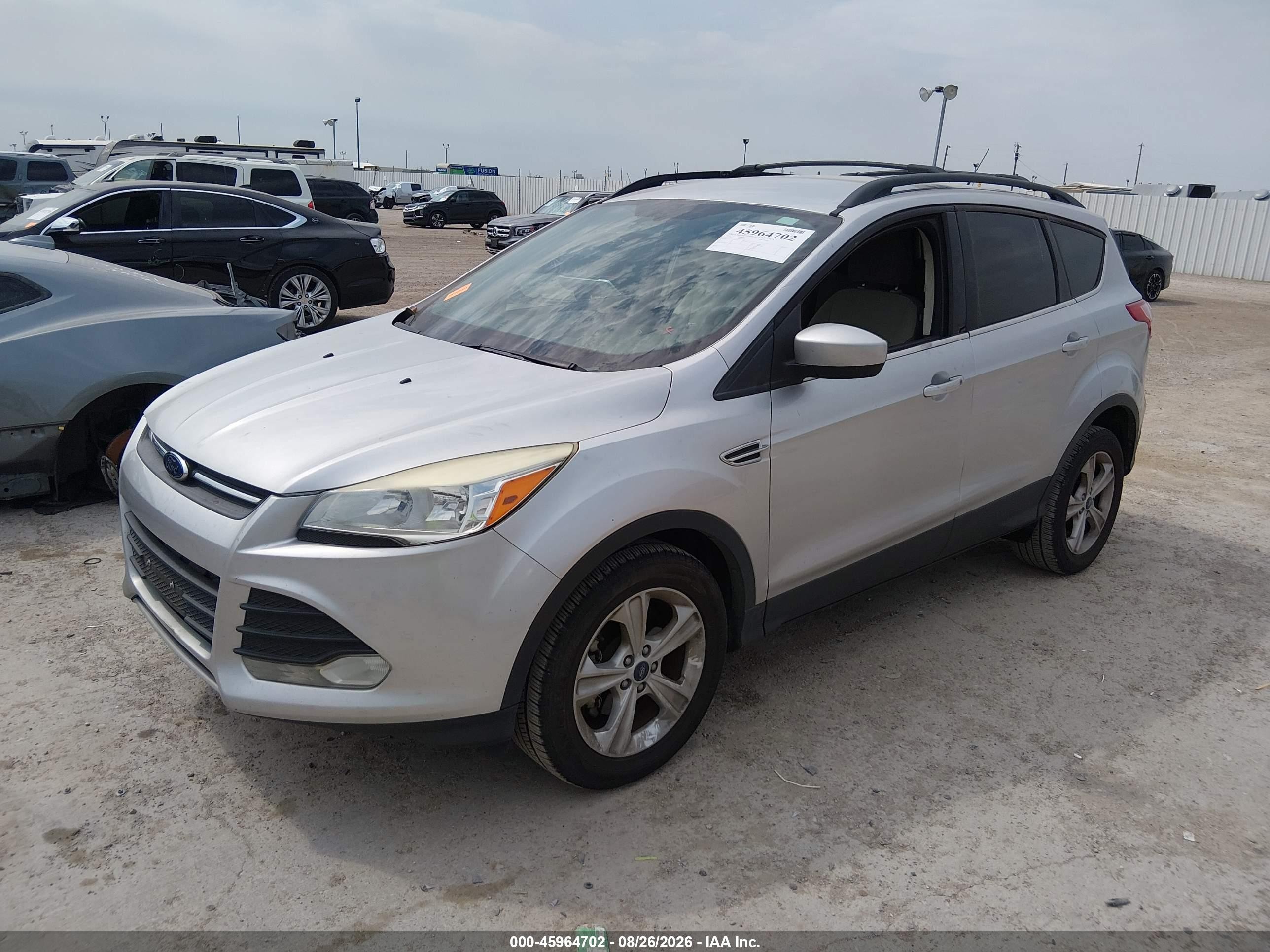 2013 Ford Escape Se Silver vin: 1FMCU0GX1DUA52994