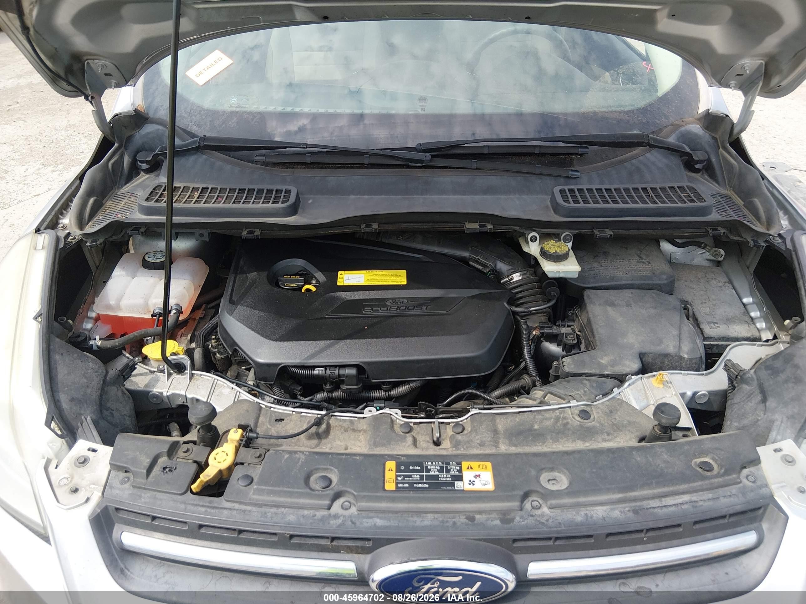 2013 Ford Escape Se Silver vin: 1FMCU0GX1DUA52994