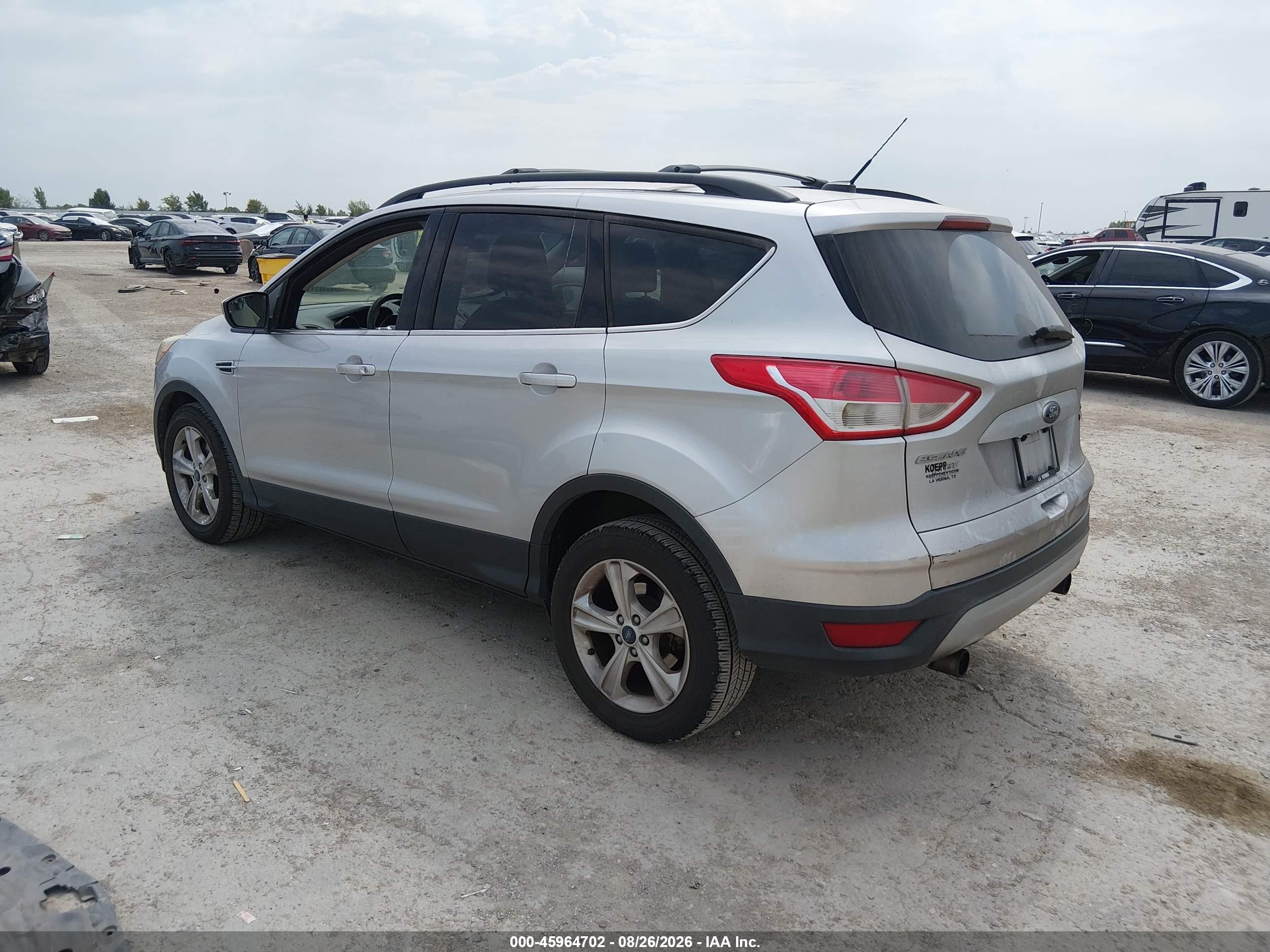 2013 Ford Escape Se Silver vin: 1FMCU0GX1DUA52994