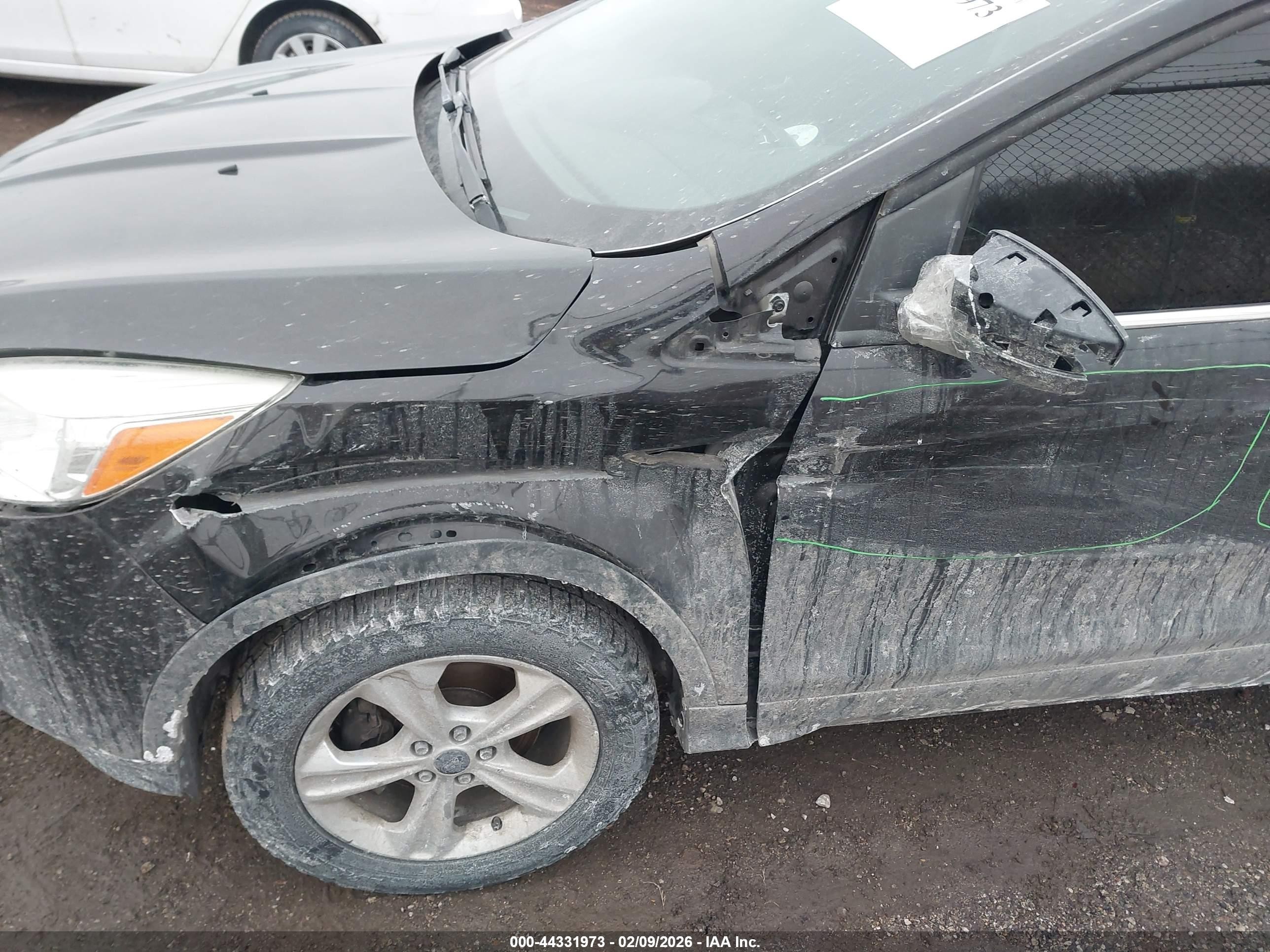 2013 Ford Escape Se Black vin: 1FMCU0GX1DUB22543