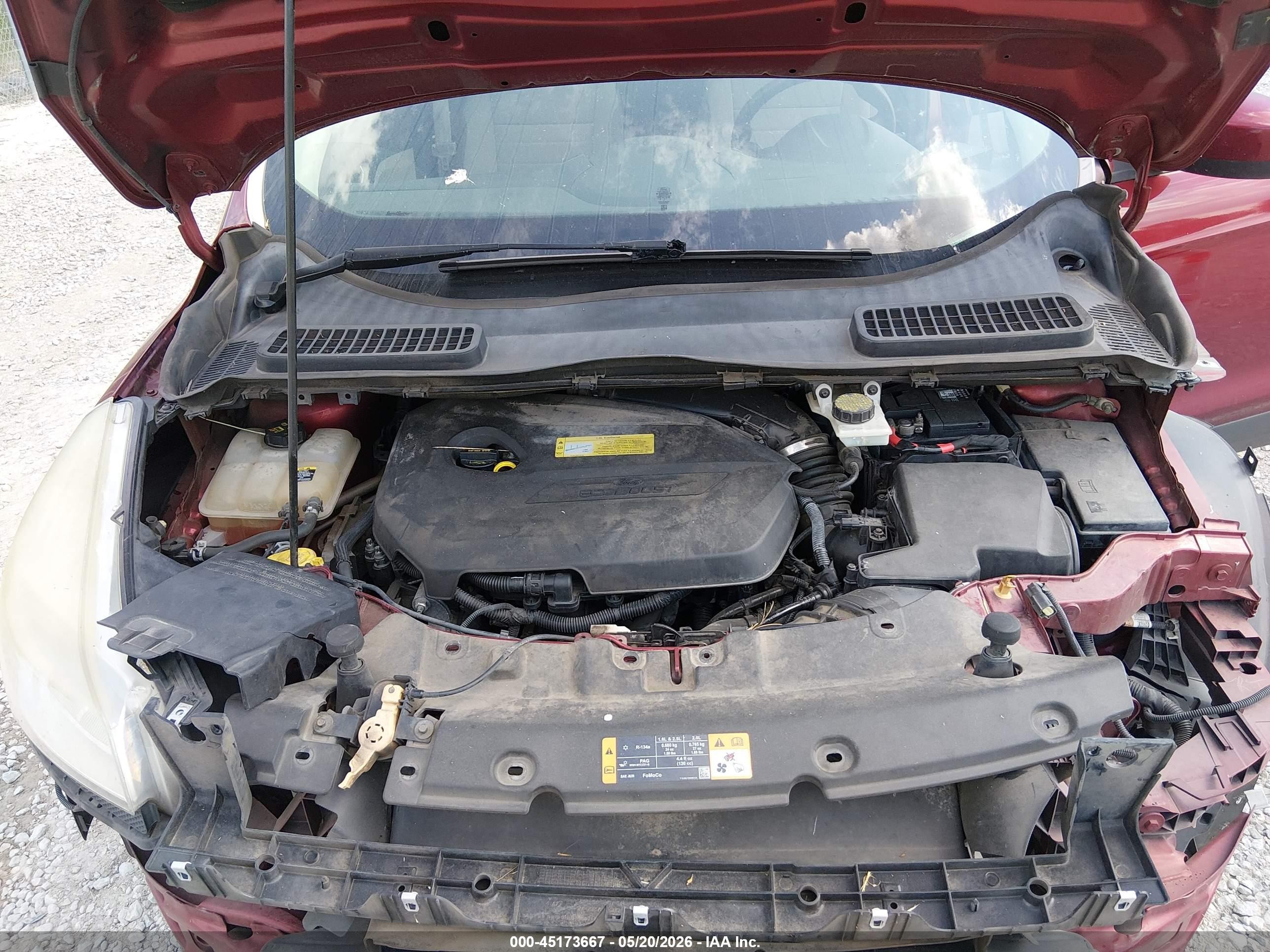 2013 Ford Escape Se Red vin: 1FMCU0GX1DUB31274