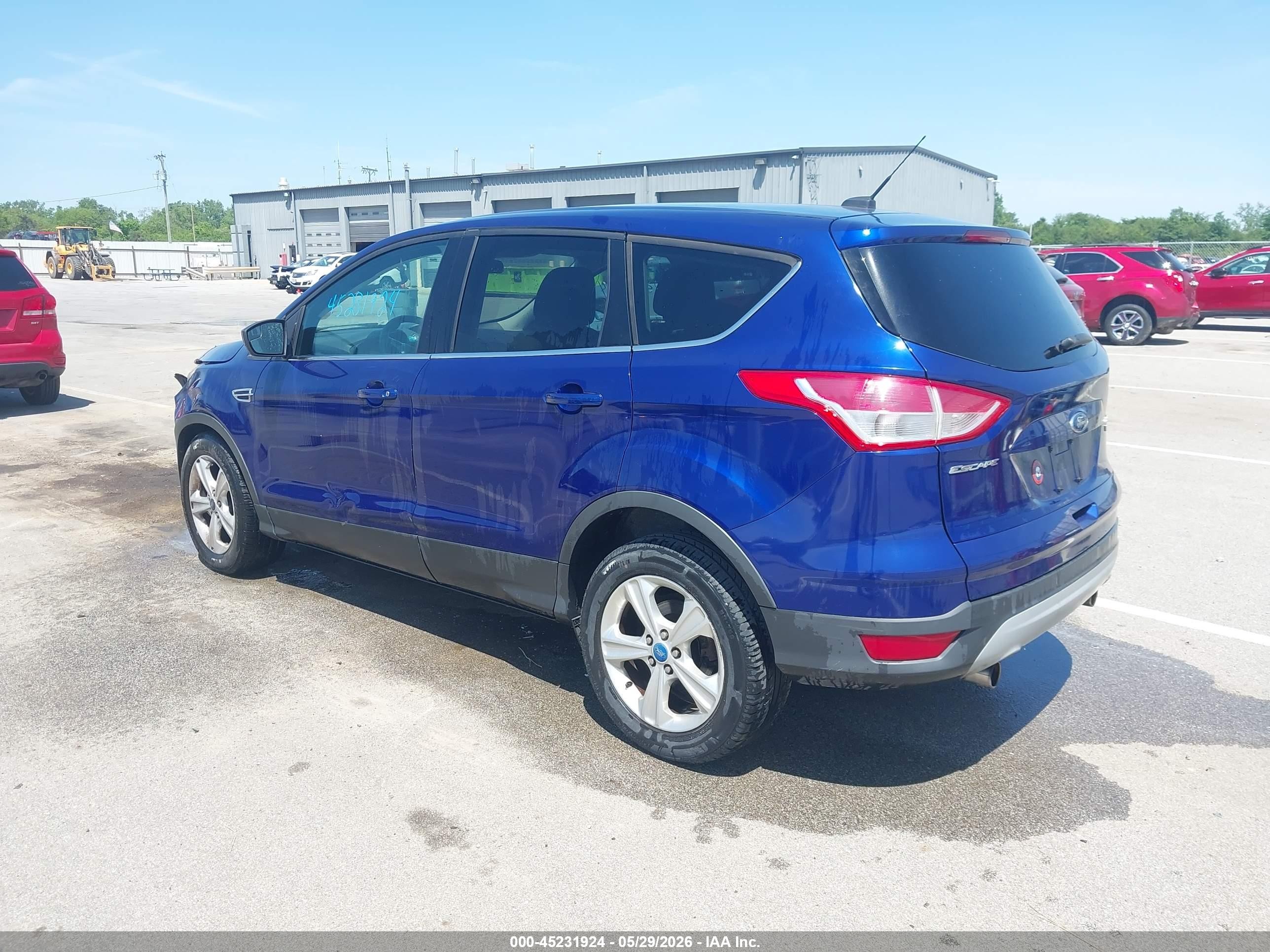 2013 Ford Escape Se Синий vin: 1FMCU0GX1DUB56370