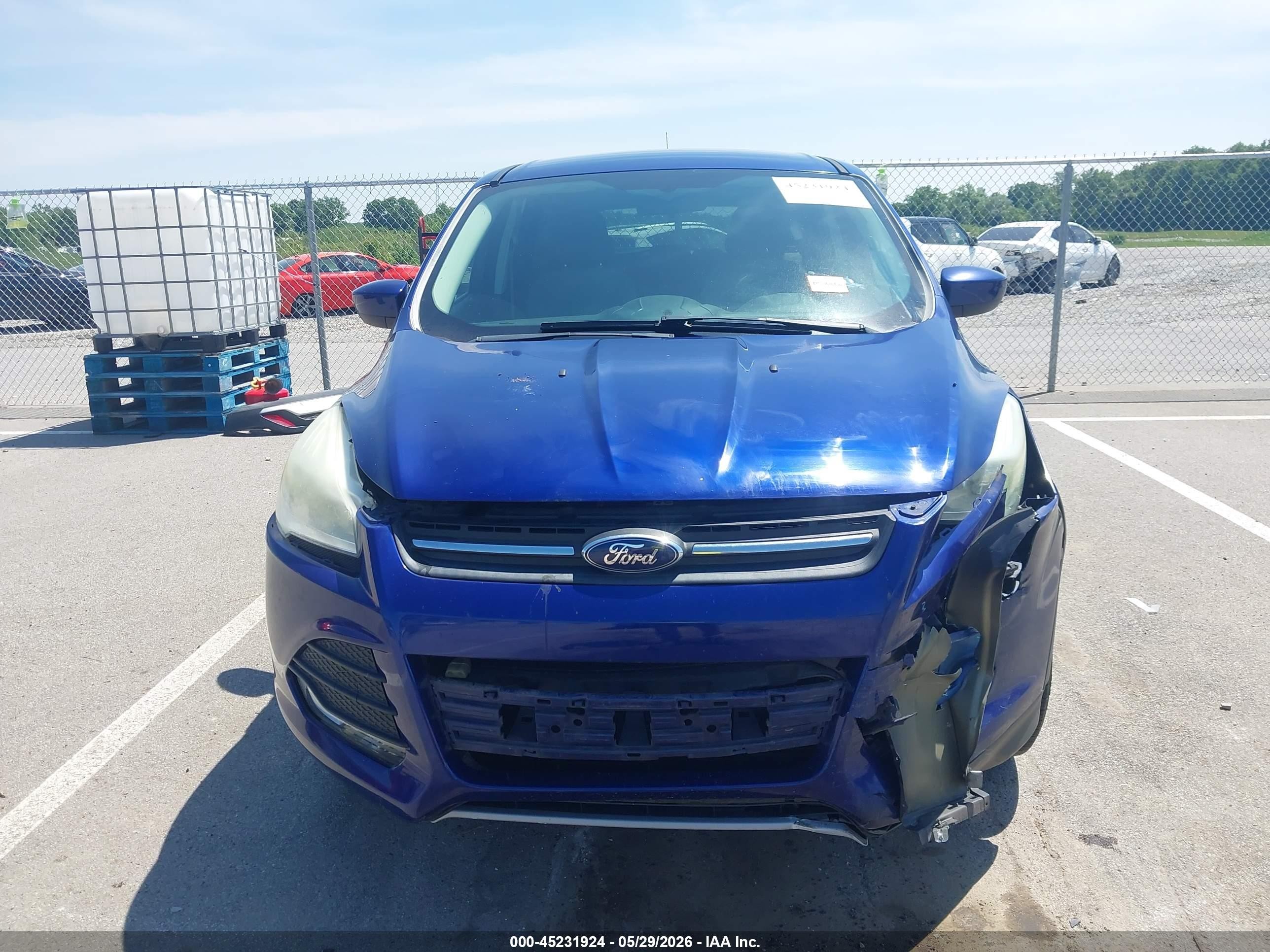 2013 Ford Escape Se Синий vin: 1FMCU0GX1DUB56370