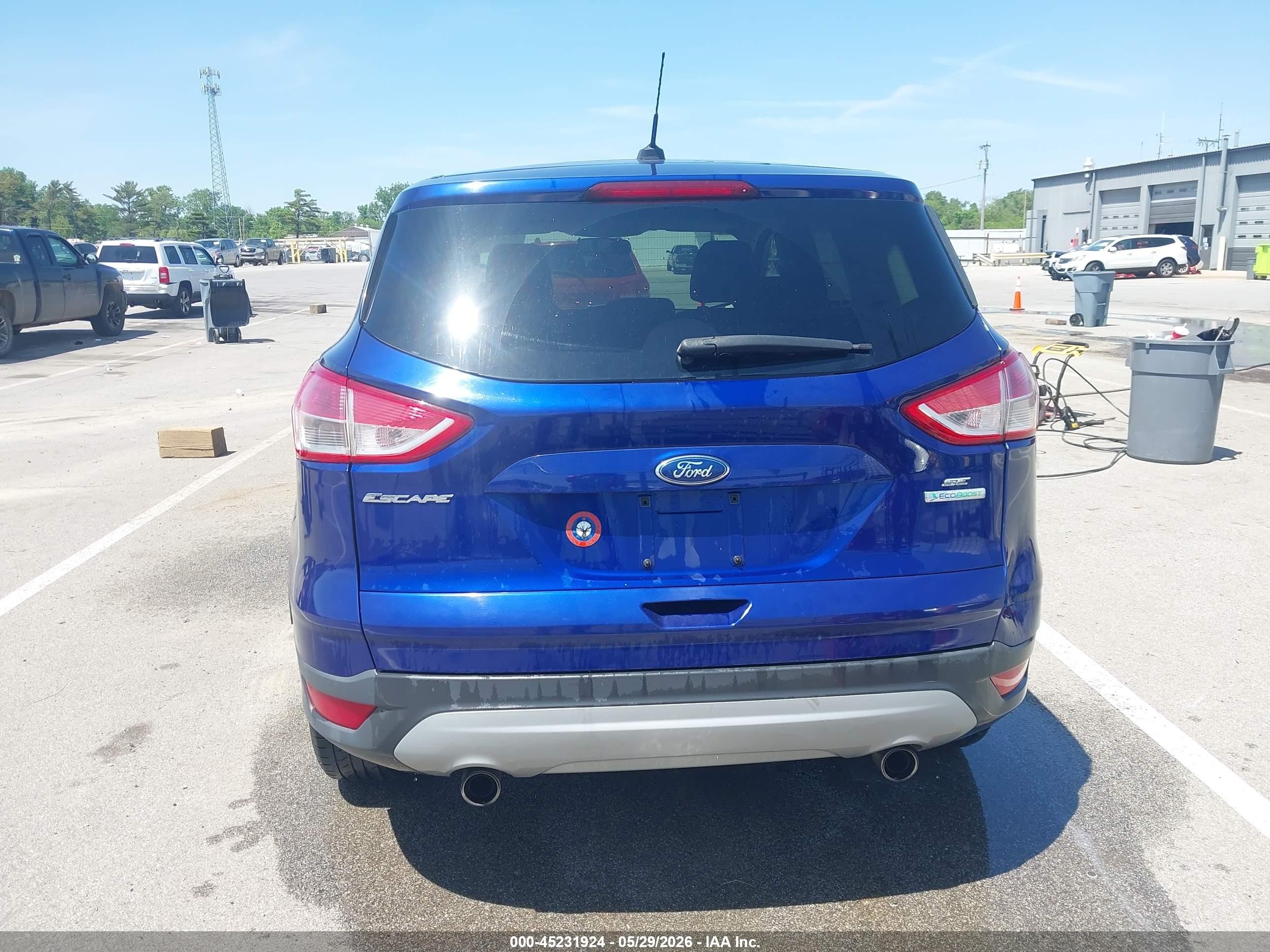 2013 Ford Escape Se Синий vin: 1FMCU0GX1DUB56370