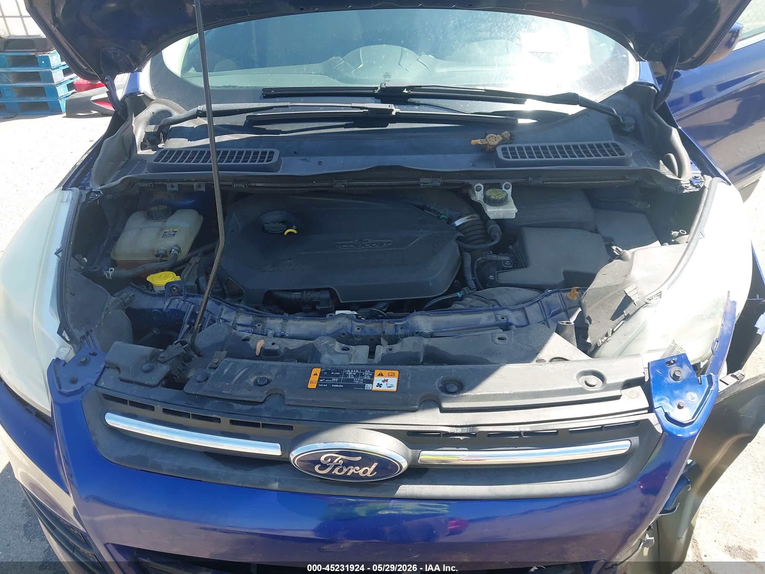 2013 Ford Escape Se Синий vin: 1FMCU0GX1DUB56370