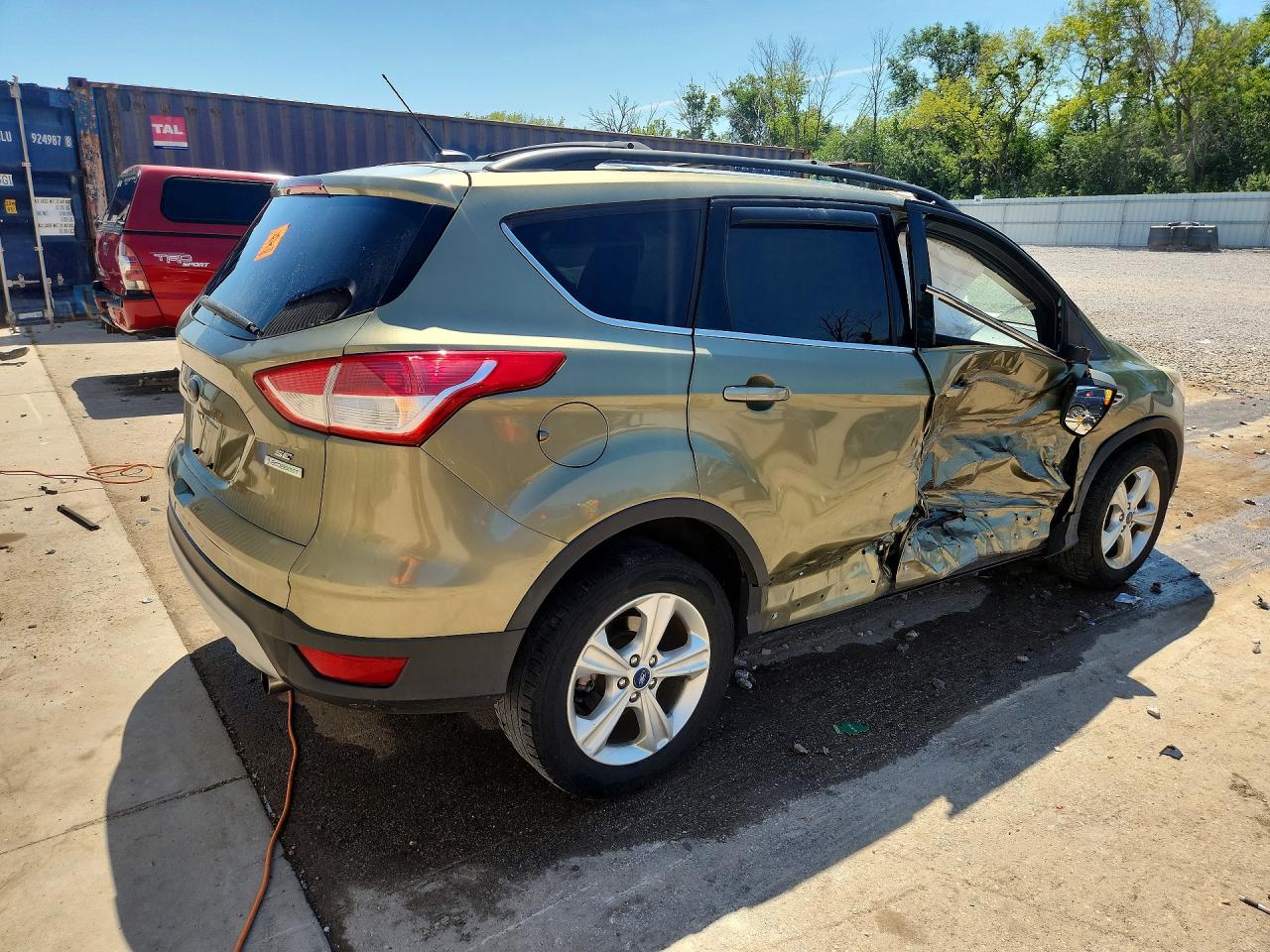 2013 Ford Escape Se Green vin: 1FMCU0GX1DUB61391