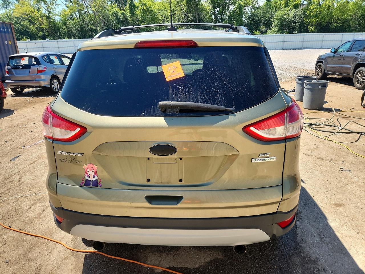 2013 Ford Escape Se Green vin: 1FMCU0GX1DUB61391