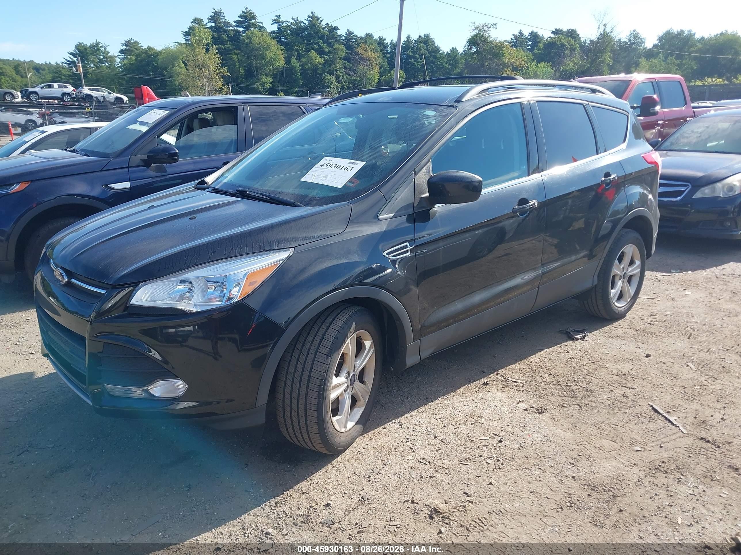 2013 Ford Escape Se Black vin: 1FMCU0GX1DUB88350