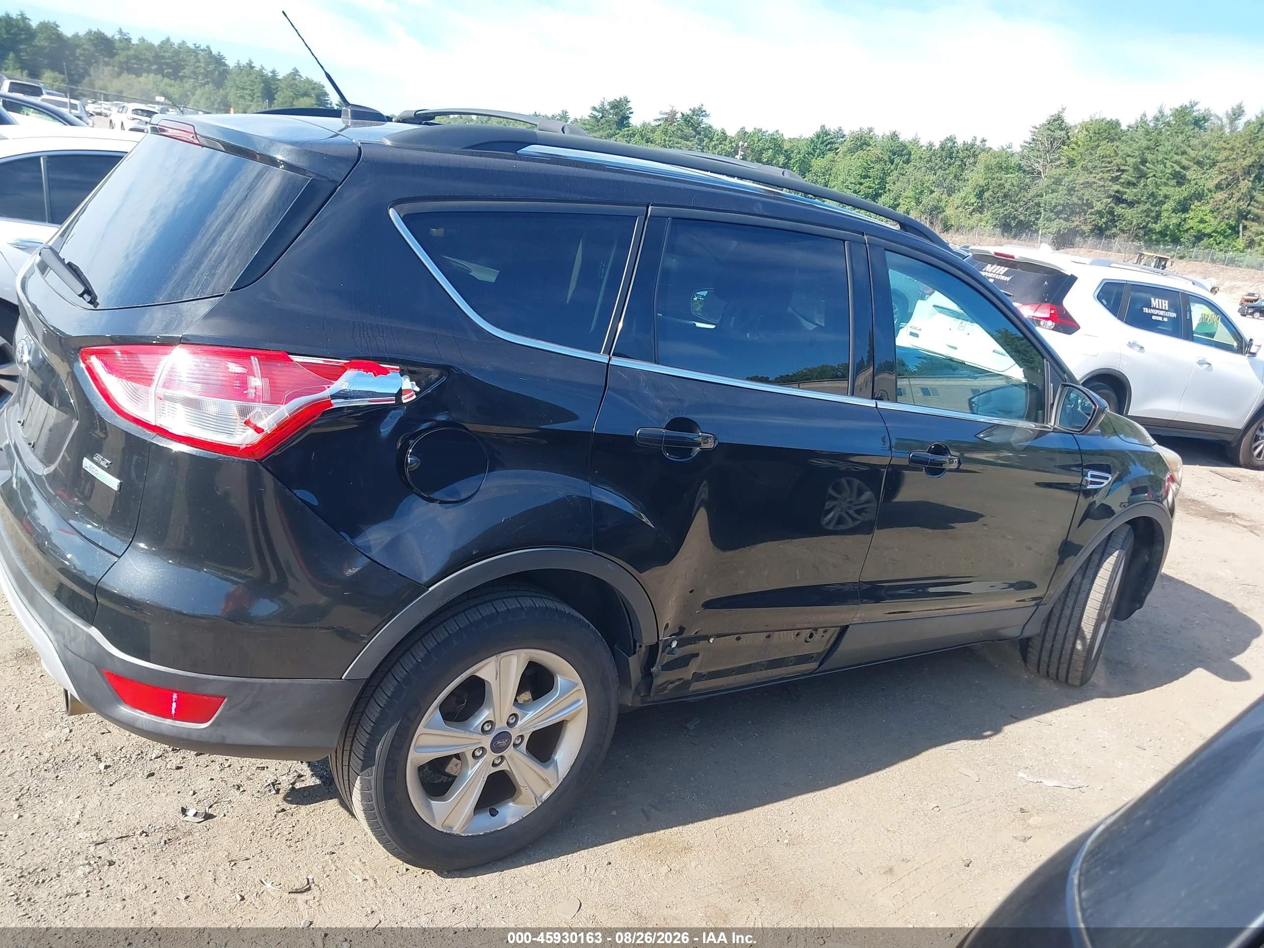 2013 Ford Escape Se Black vin: 1FMCU0GX1DUB88350