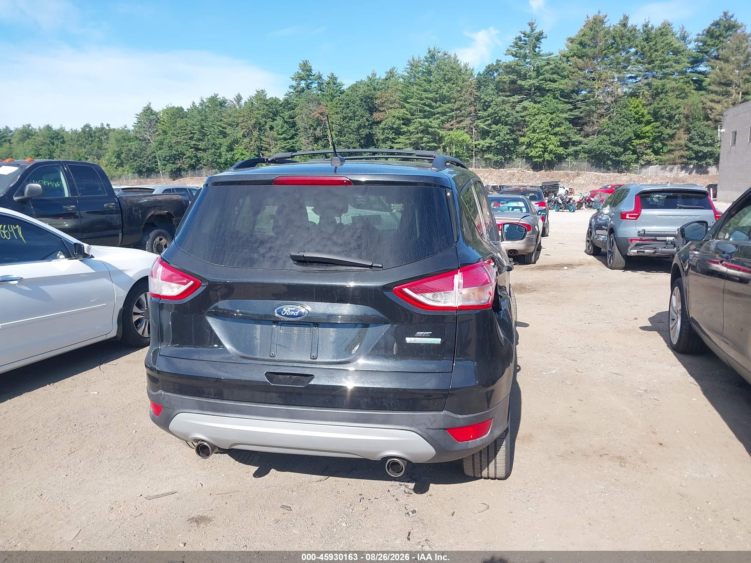 2013 Ford Escape Se Black vin: 1FMCU0GX1DUB88350