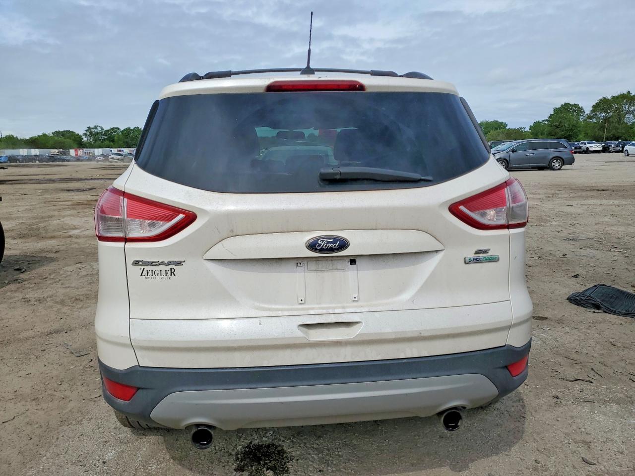 2013 Ford Escape Se White vin: 1FMCU0GX1DUC99643