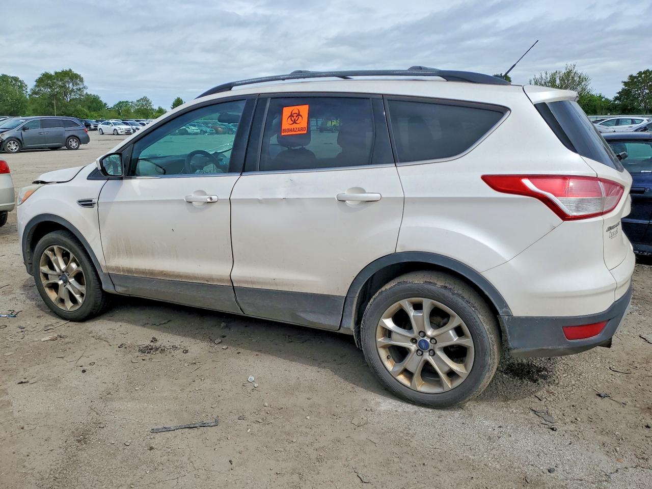 2013 Ford Escape Se White vin: 1FMCU0GX1DUC99643