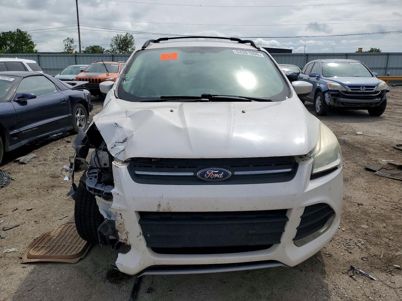 2013 Ford Escape Se White vin: 1FMCU0GX1DUC99643