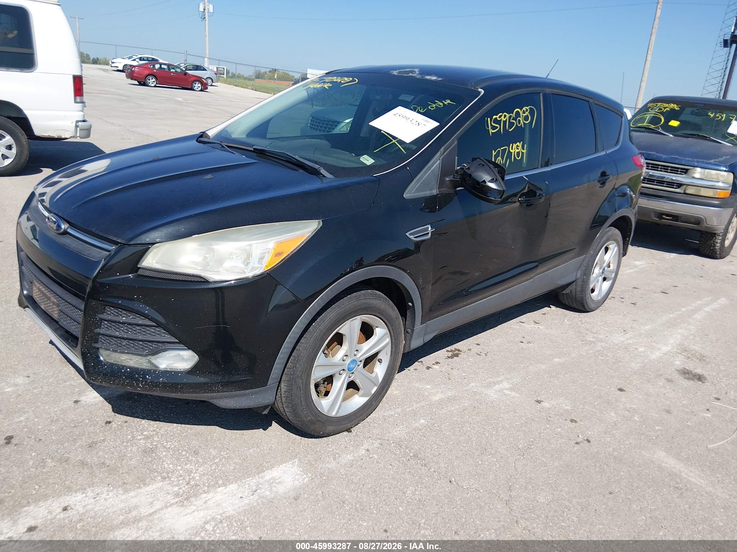 2013 Ford Escape Se Black vin: 1FMCU0GX1DUD17641