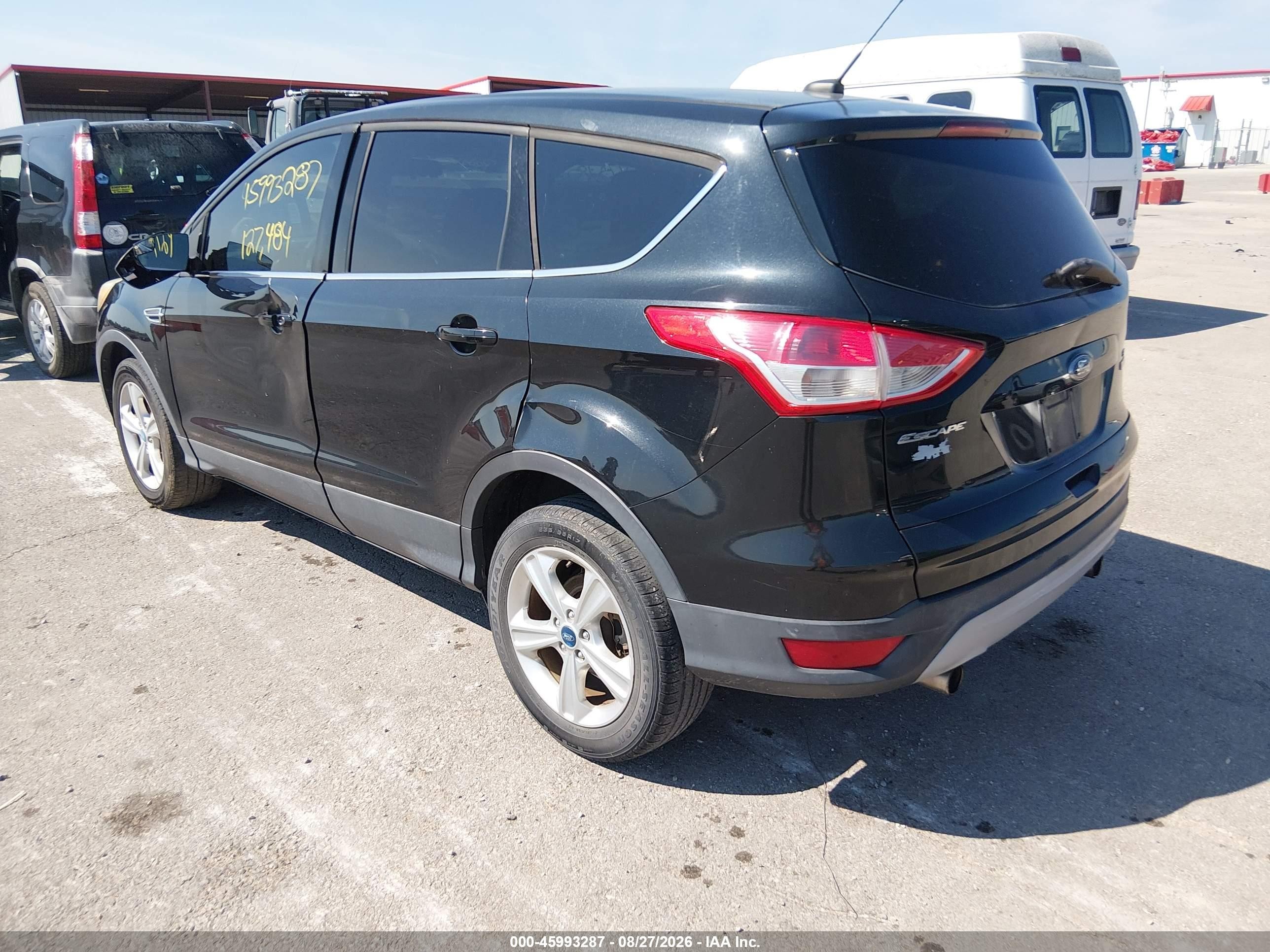 2013 Ford Escape Se Black vin: 1FMCU0GX1DUD17641