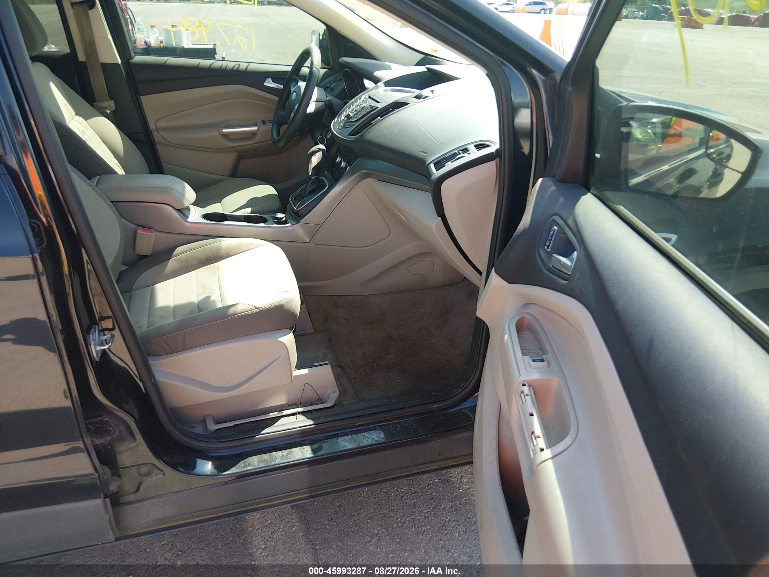 2013 Ford Escape Se Black vin: 1FMCU0GX1DUD17641