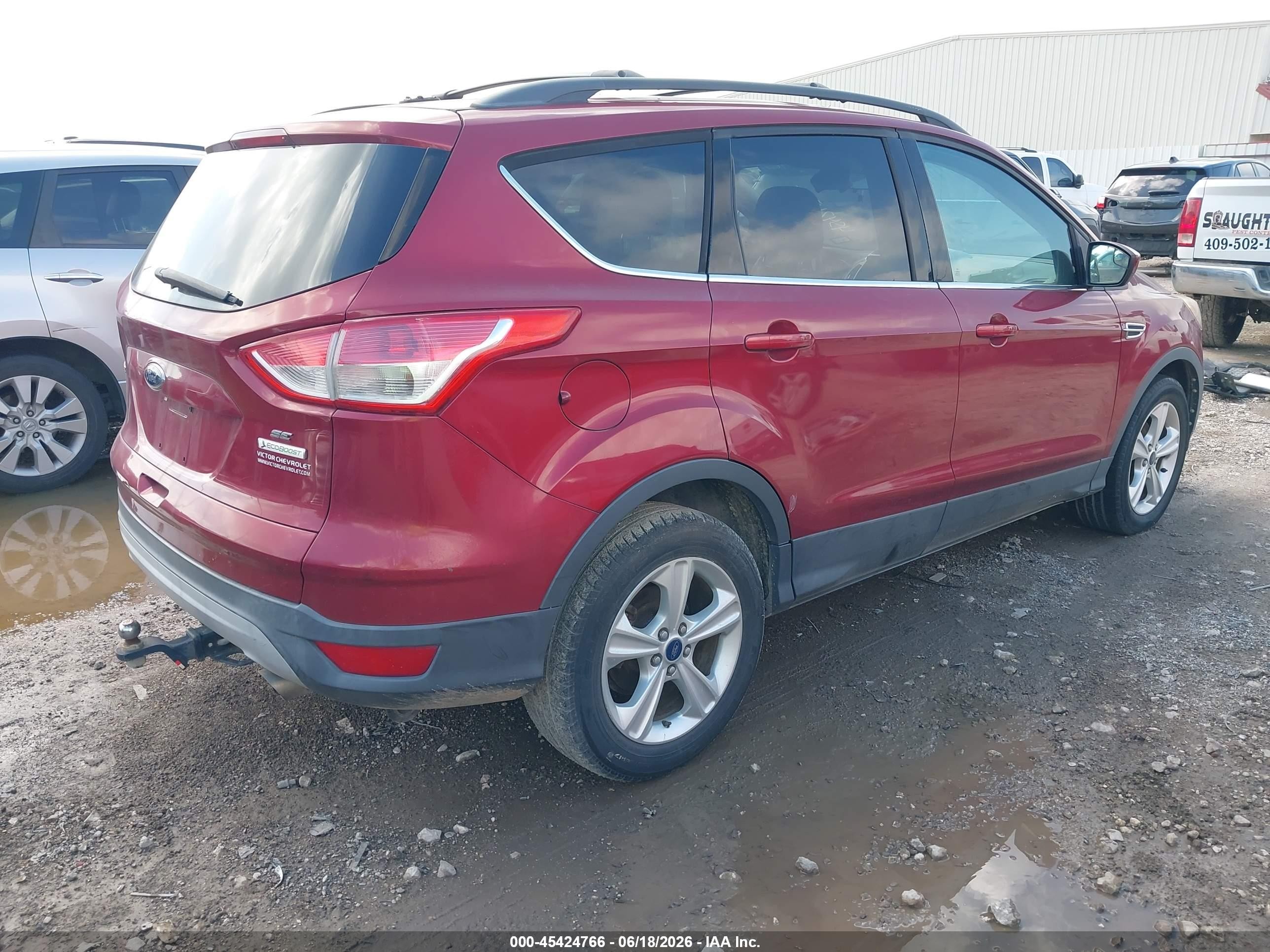 2013 Ford Escape Se Burgundy vin: 1FMCU0GX1DUD89150