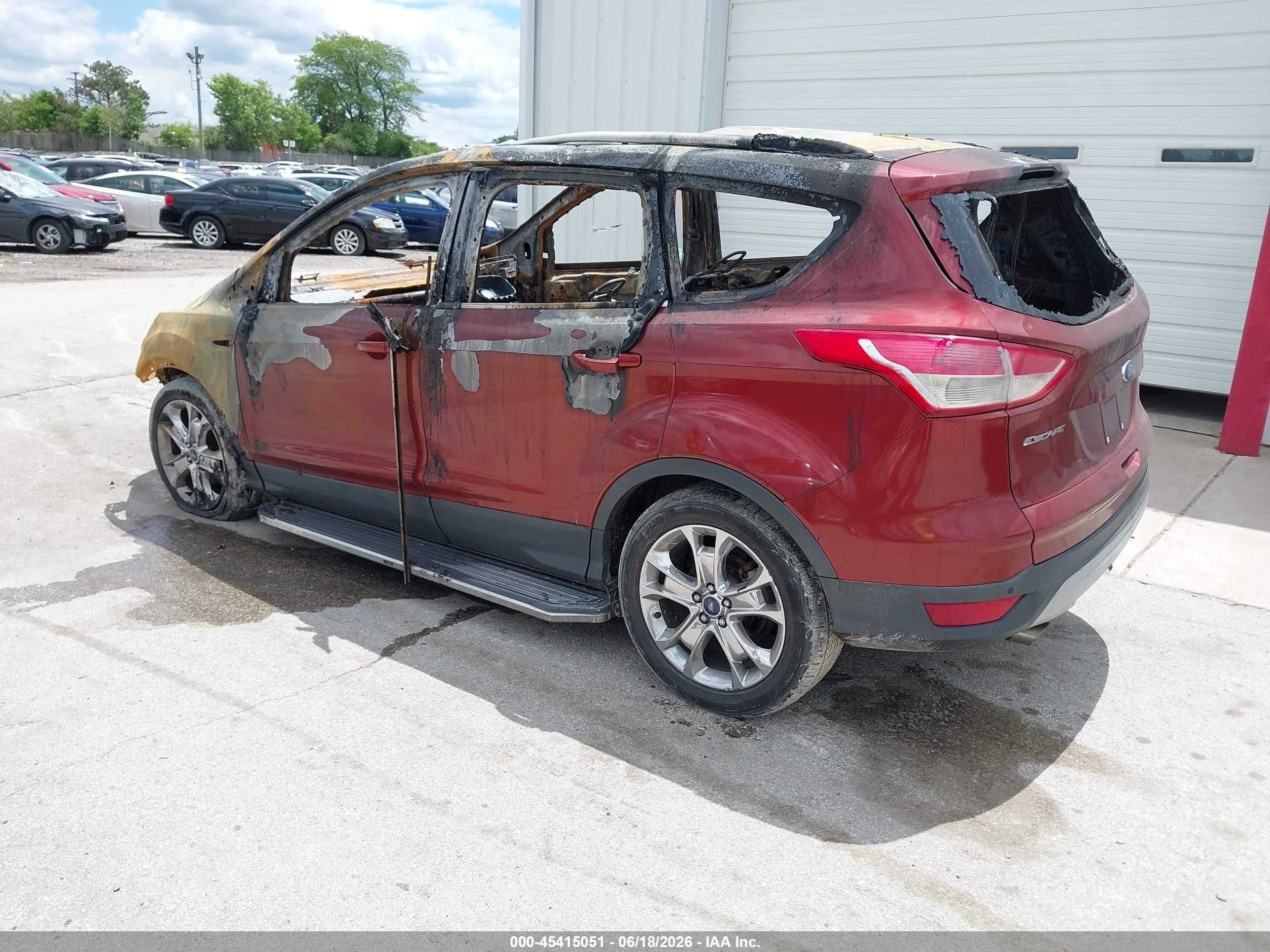 2014 Ford Escape Se Orange vin: 1FMCU0GX1EUA03215