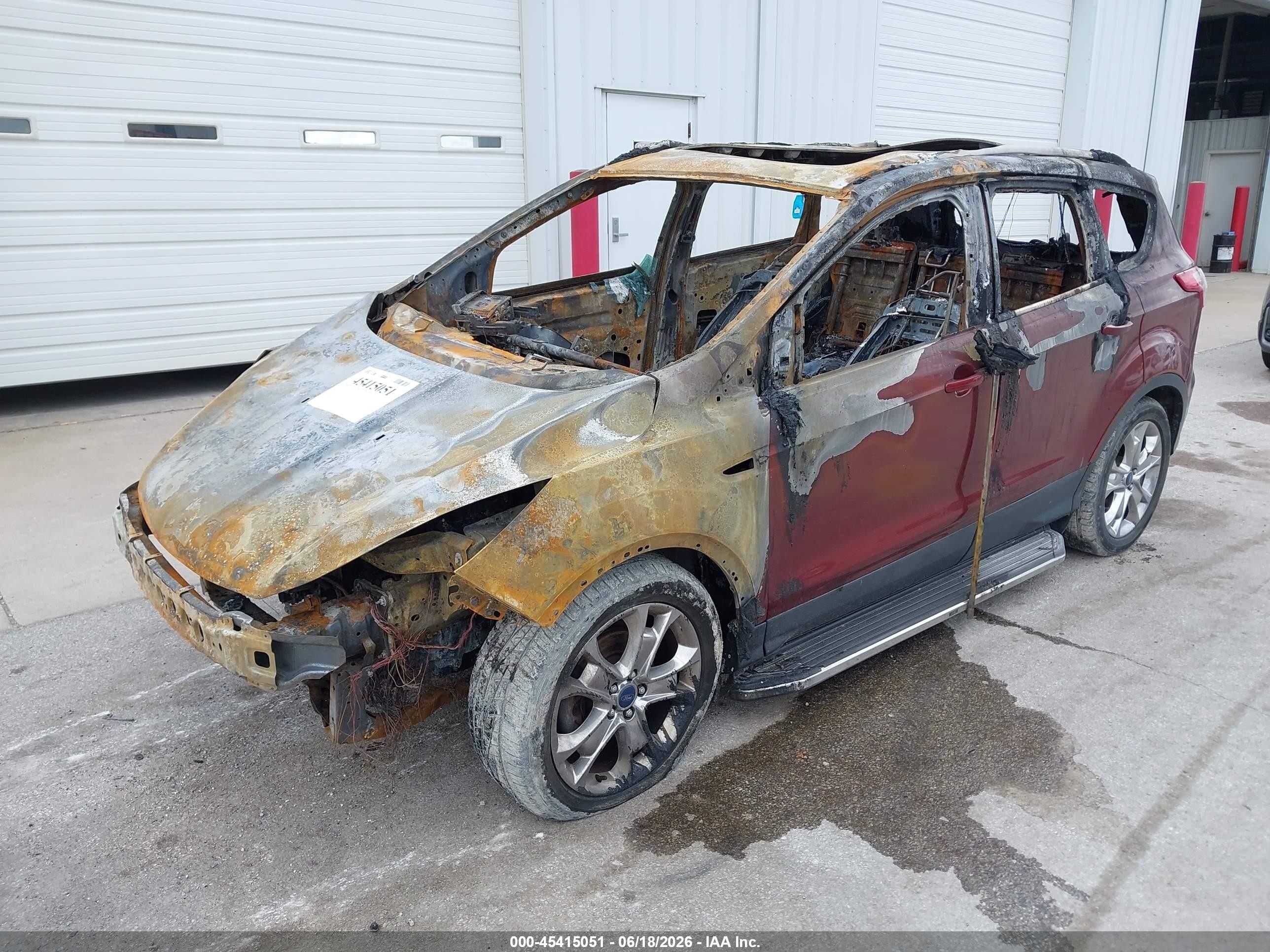 2014 Ford Escape Se Orange vin: 1FMCU0GX1EUA03215