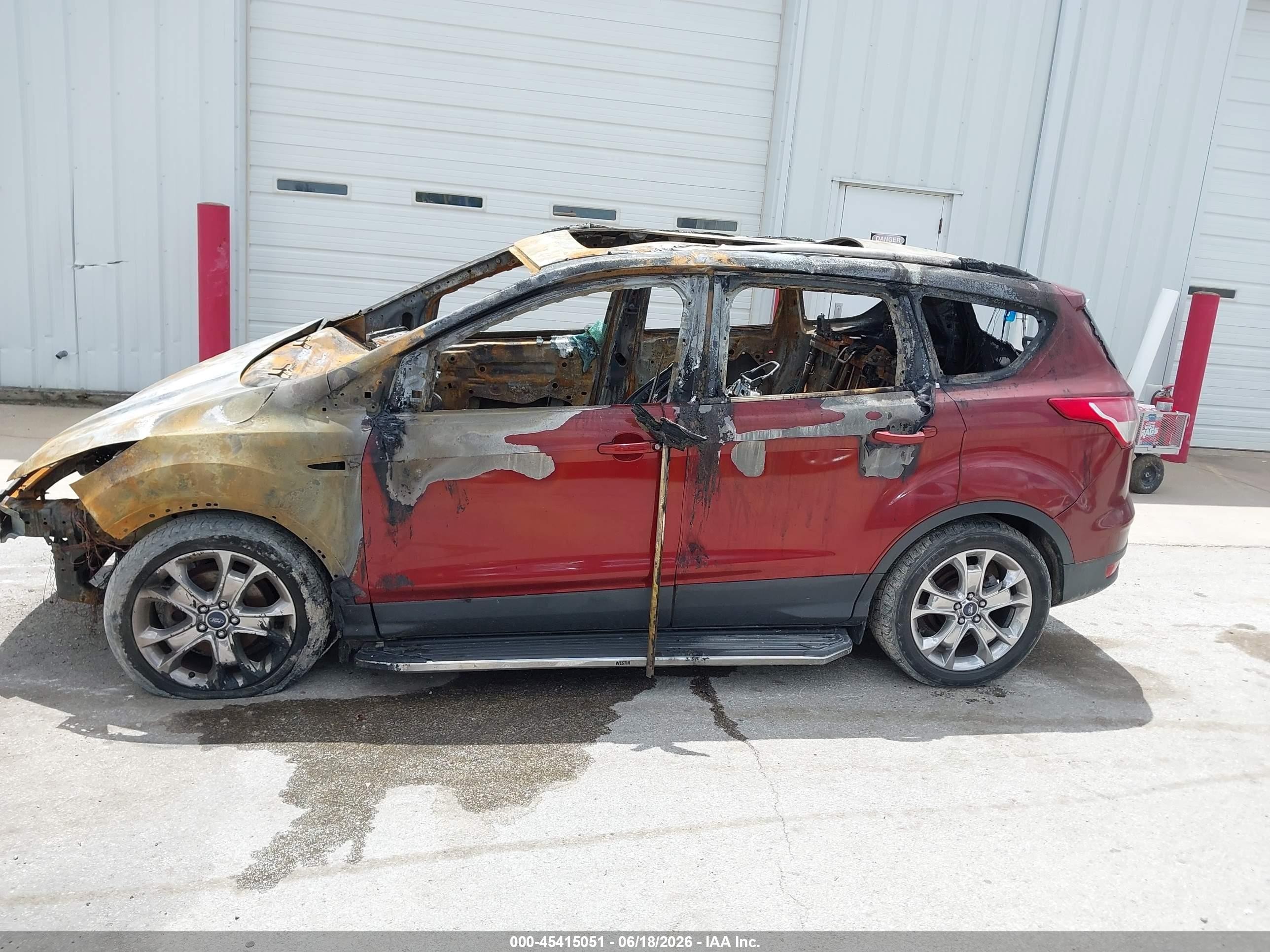 2014 Ford Escape Se Orange vin: 1FMCU0GX1EUA03215