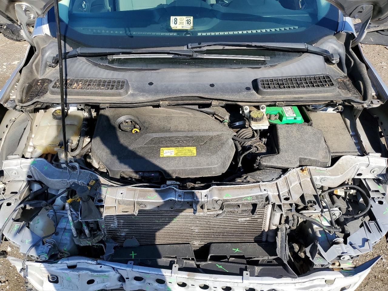 2014 Ford Escape Se Silver vin: 1FMCU0GX1EUA11153