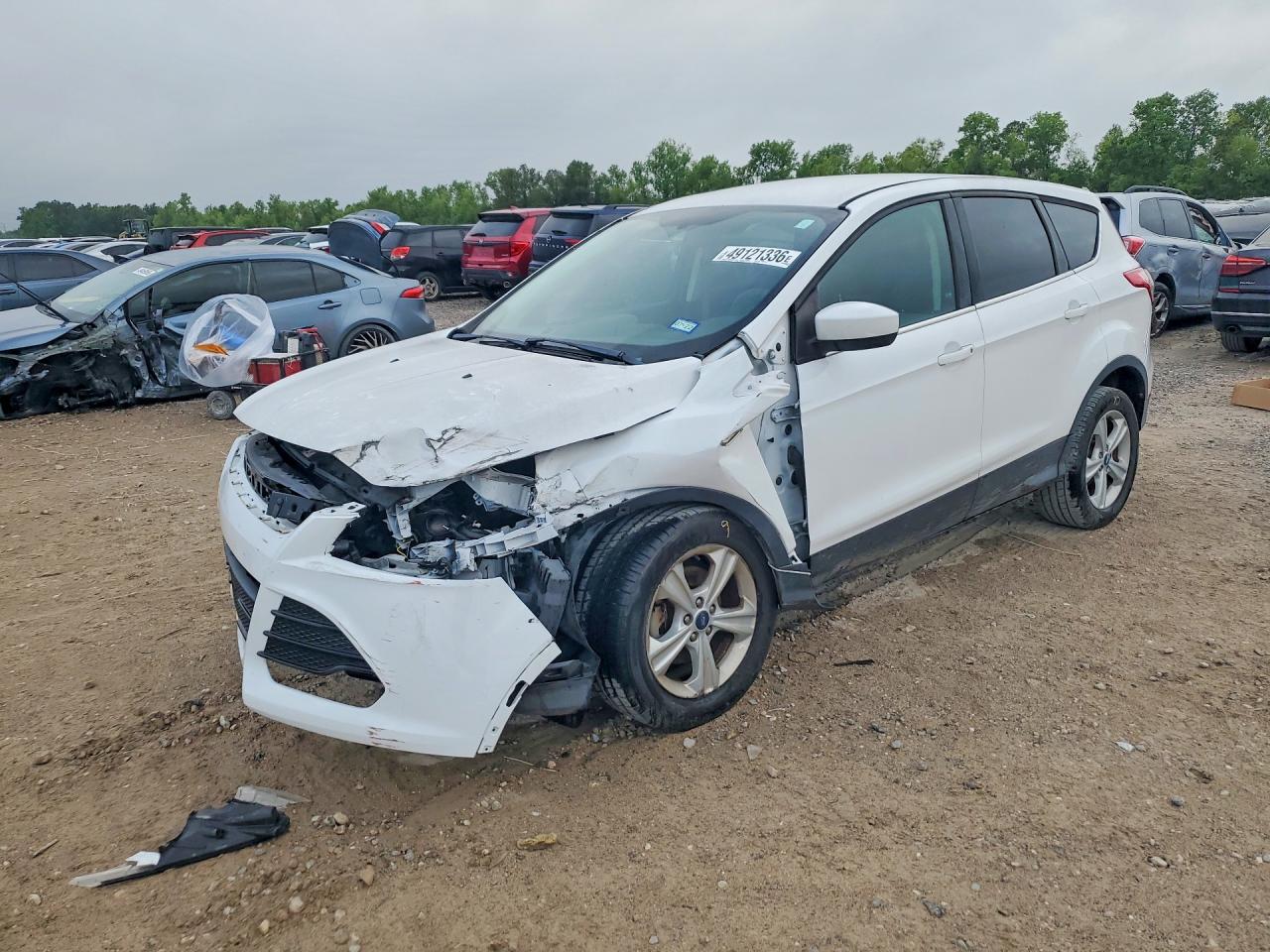 2014 Ford Escape Se White vin: 1FMCU0GX1EUA21469