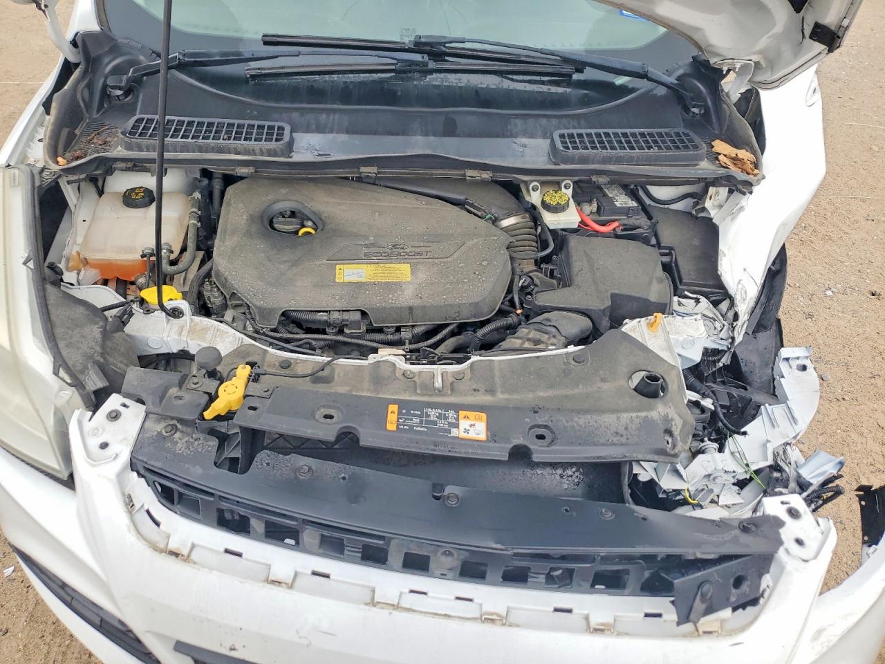 2014 Ford Escape Se White vin: 1FMCU0GX1EUA21469