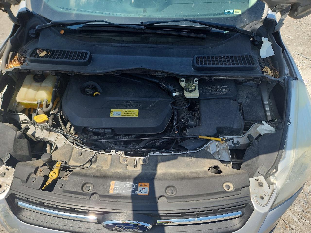2014 Ford Escape Se Серебряный vin: 1FMCU0GX1EUA38241