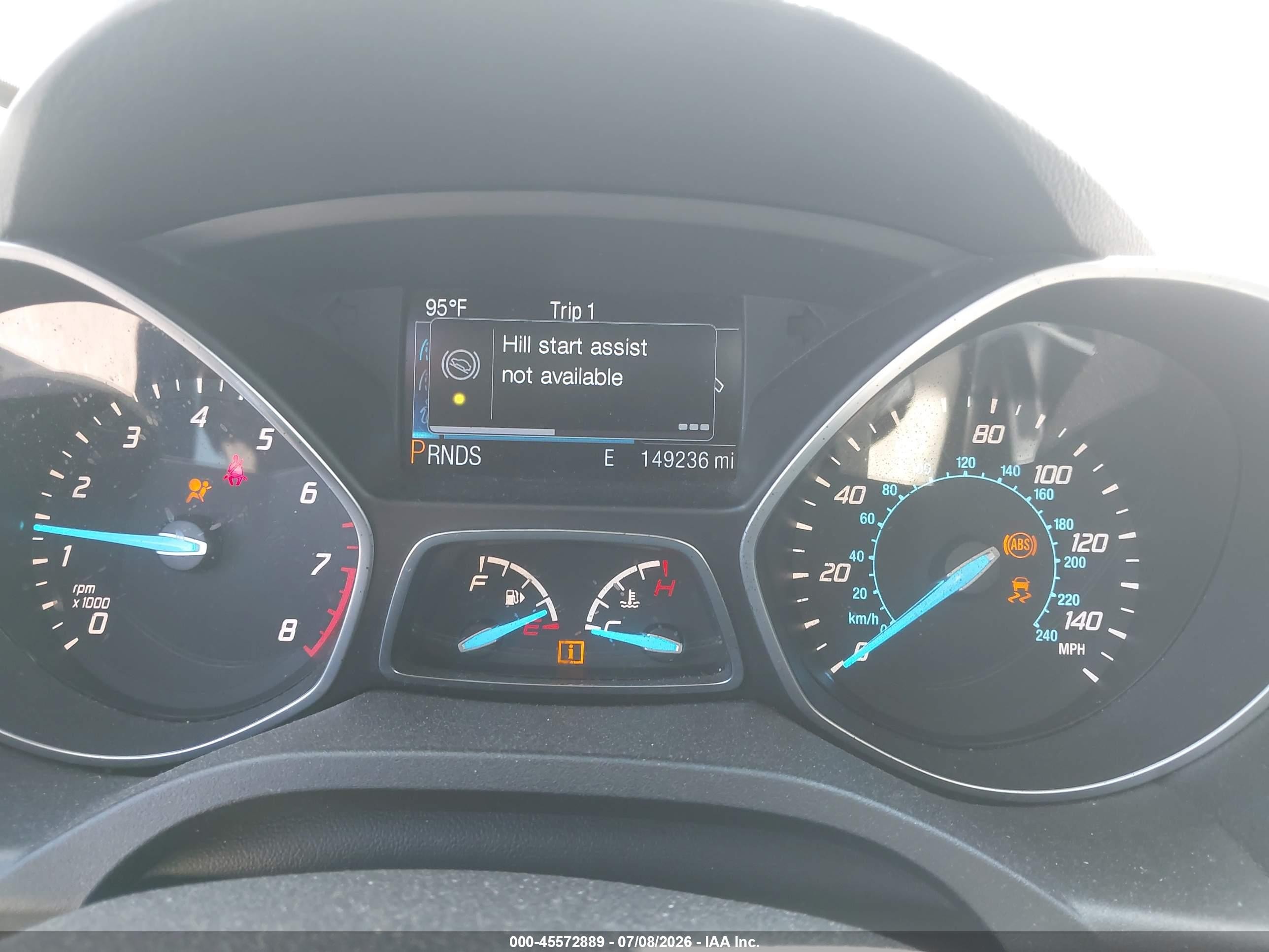 2014 Ford Escape Se Белый vin: 1FMCU0GX1EUA45867
