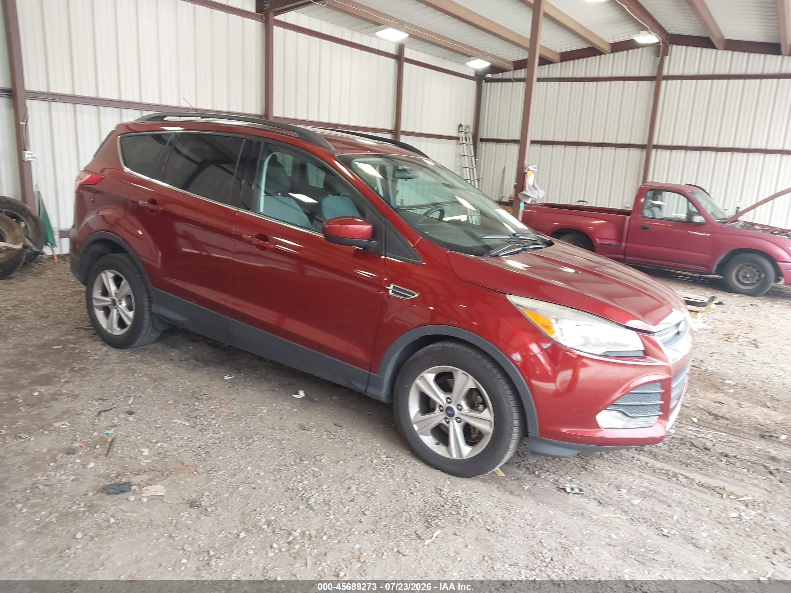 2014 Ford Escape Se Red vin: 1FMCU0GX1EUA50082
