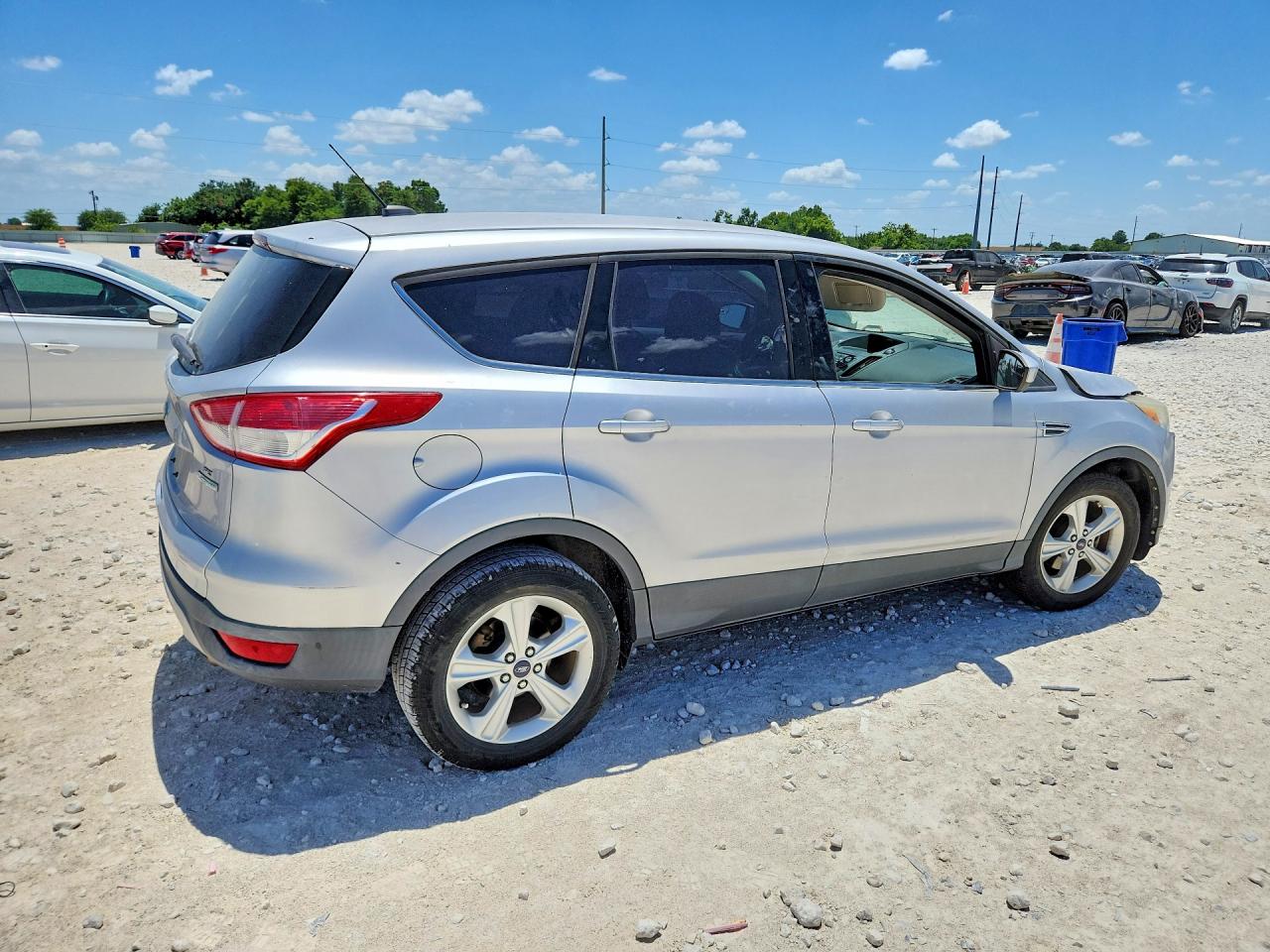 2014 Ford Escape Se Silver vin: 1FMCU0GX1EUA52575