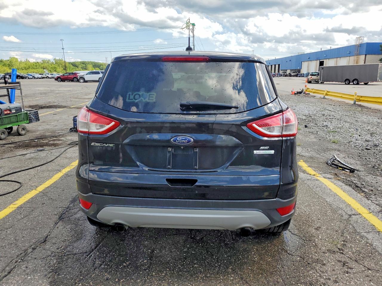 2014 Ford Escape Se Black vin: 1FMCU0GX1EUA69439