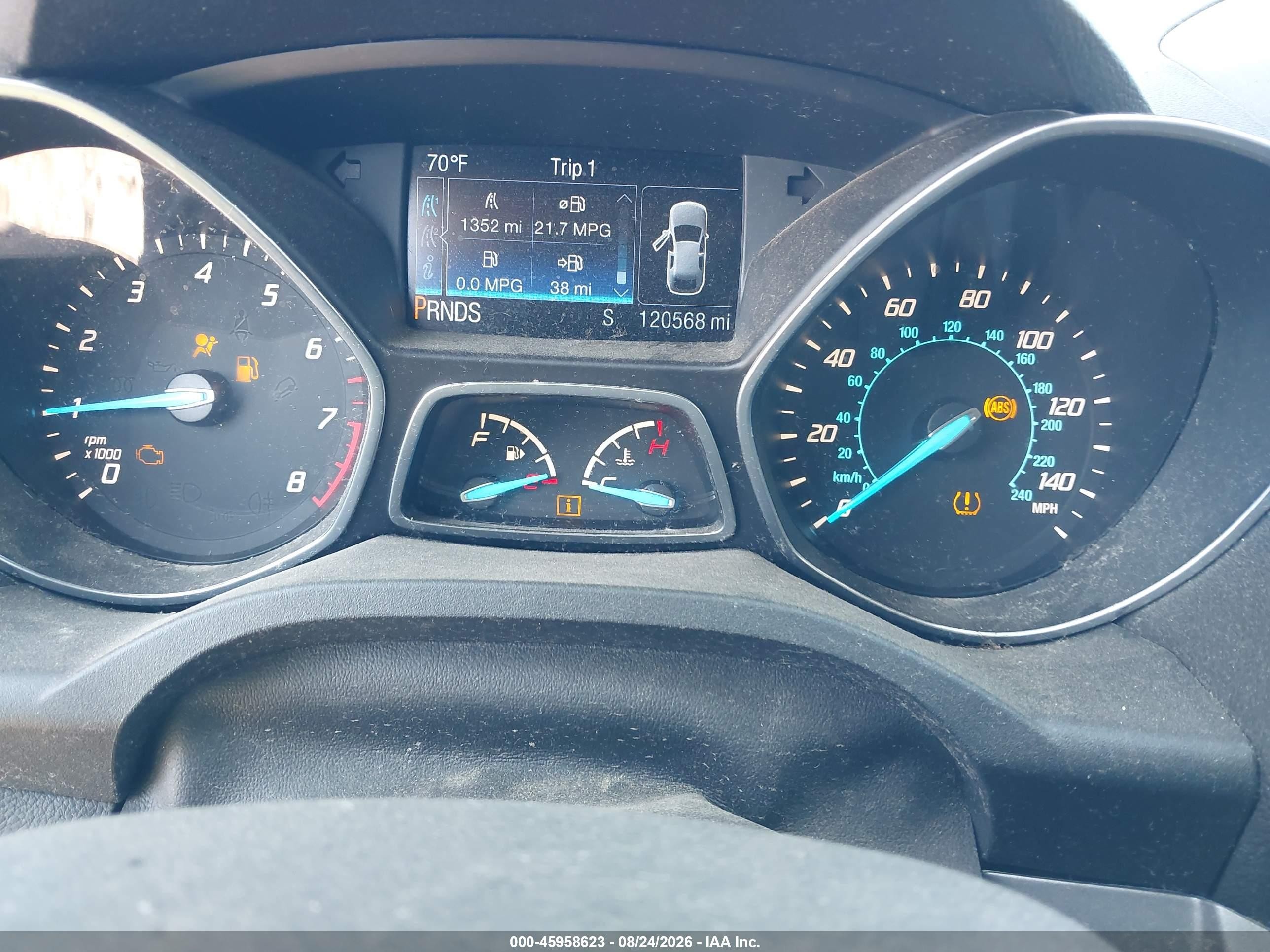 2014 Ford Escape Se Gray vin: 1FMCU0GX1EUB06800