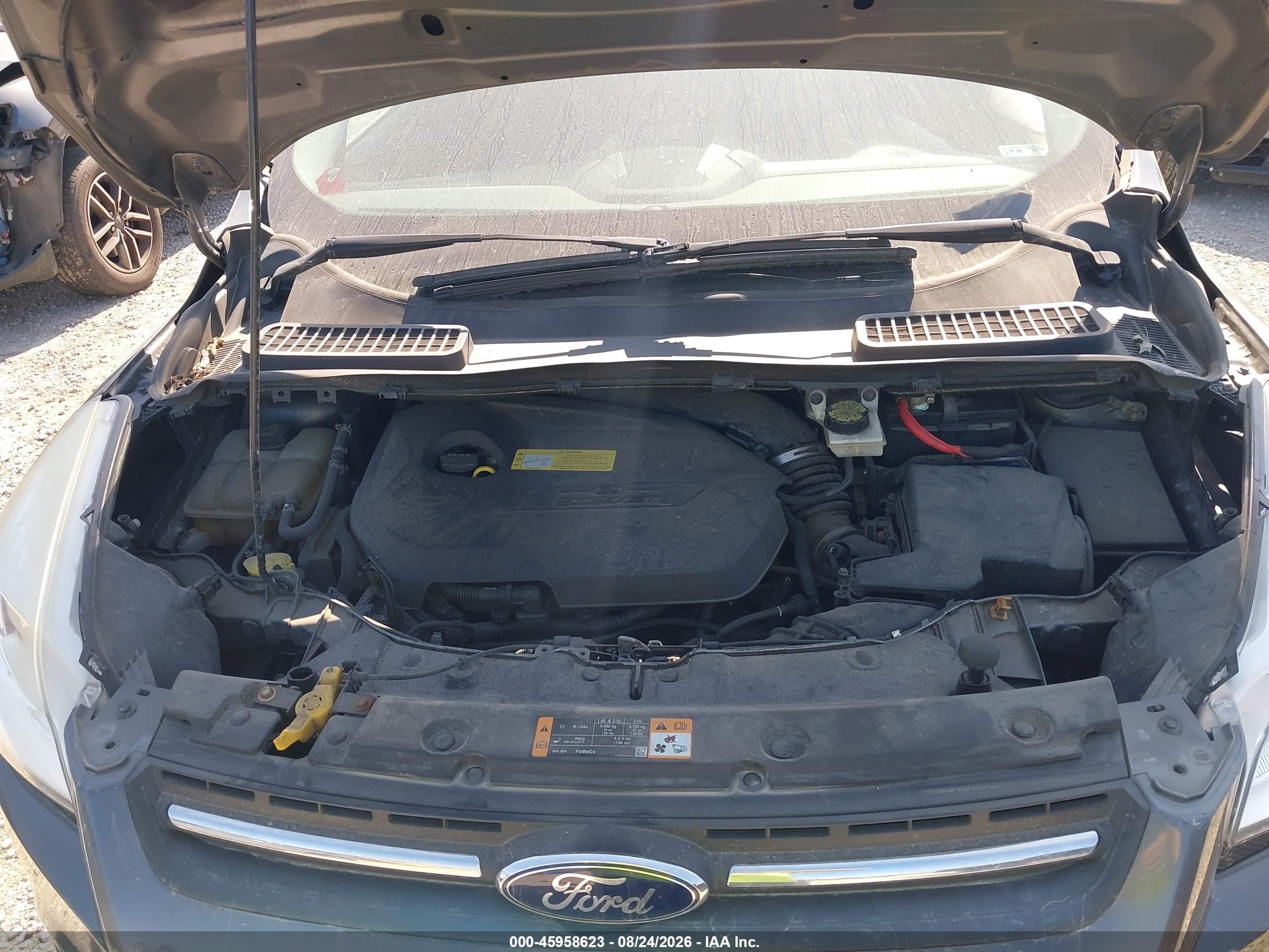 2014 Ford Escape Se Gray vin: 1FMCU0GX1EUB06800