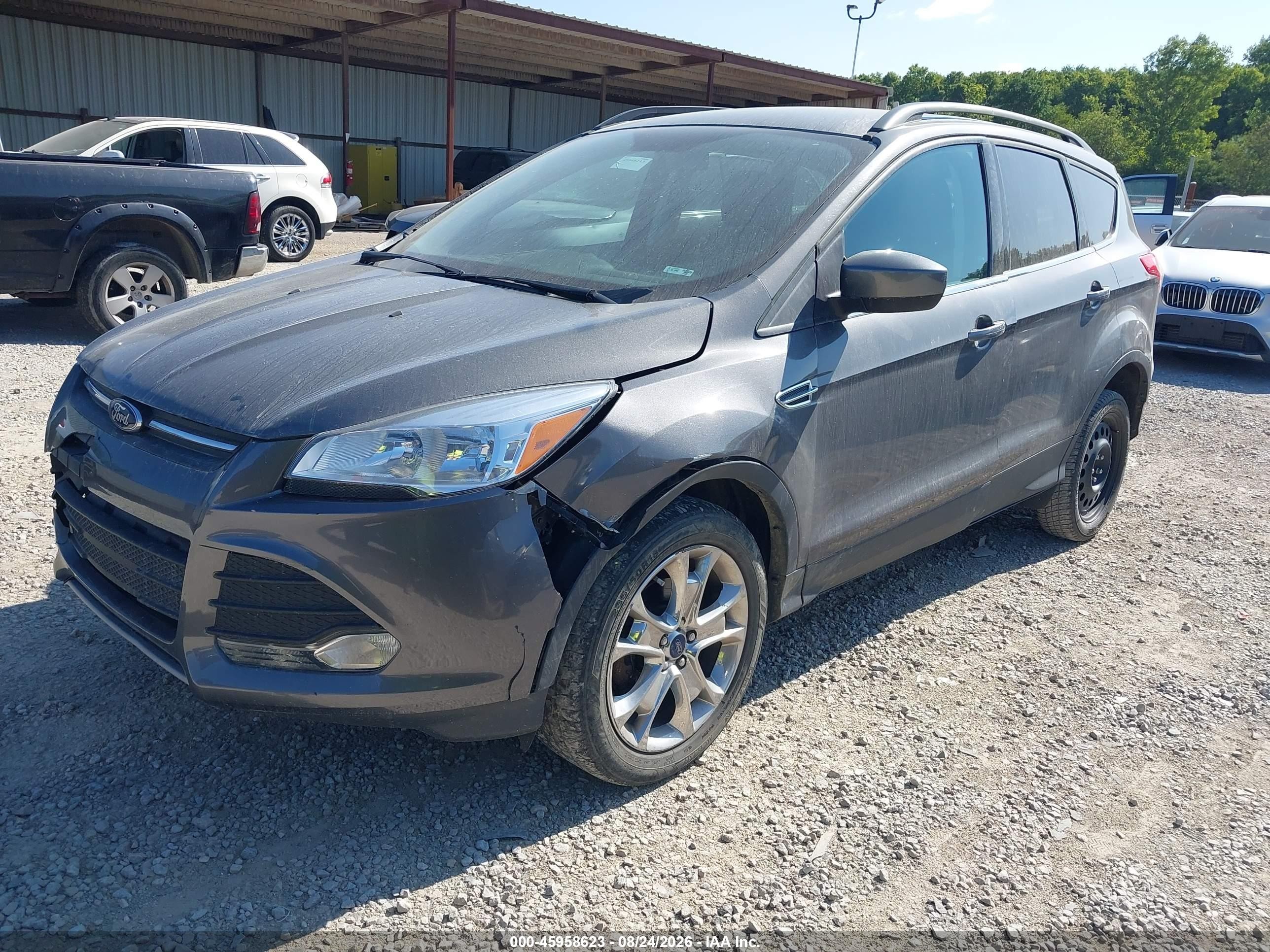 2014 Ford Escape Se Gray vin: 1FMCU0GX1EUB06800
