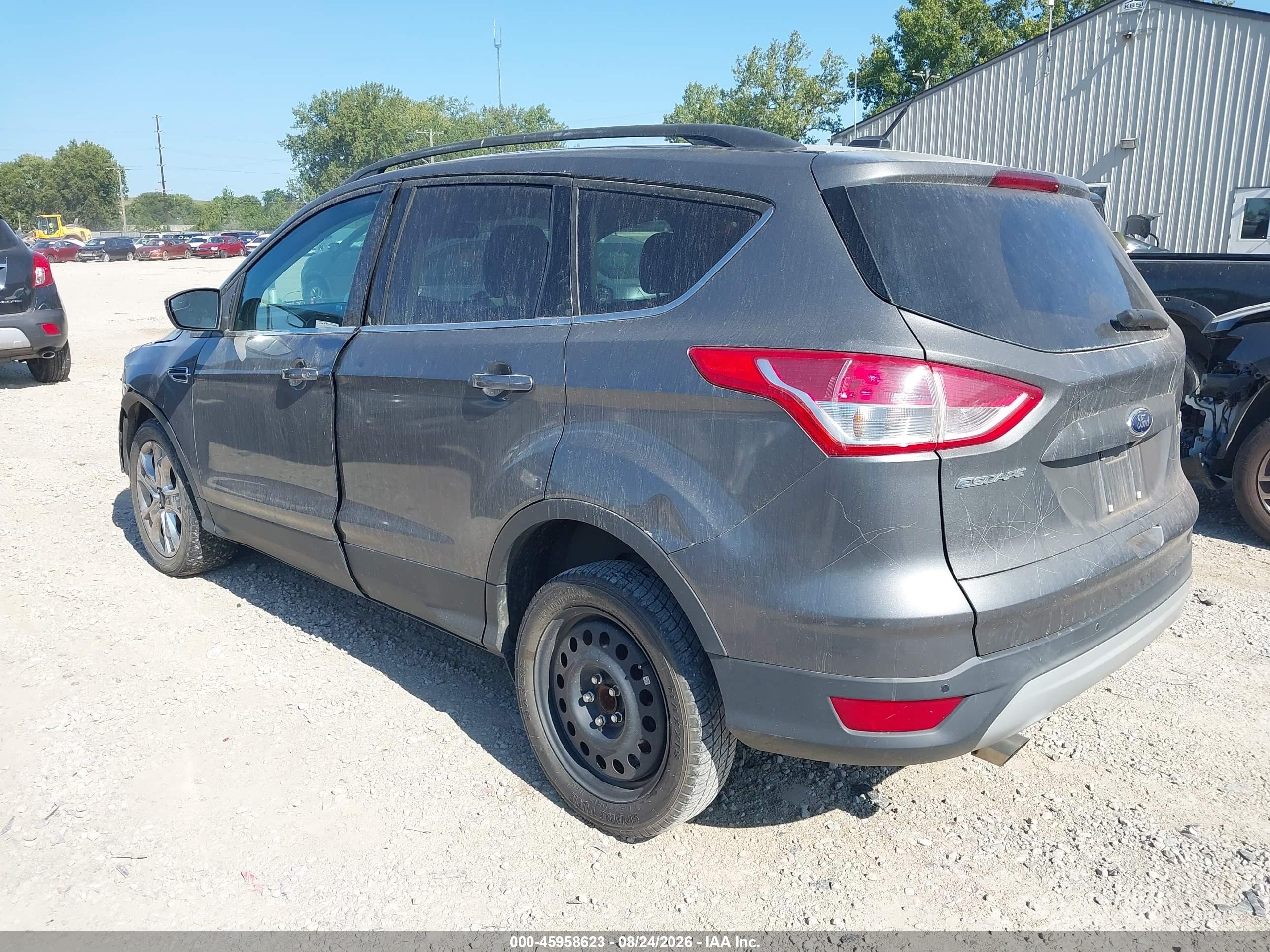 2014 Ford Escape Se Gray vin: 1FMCU0GX1EUB06800