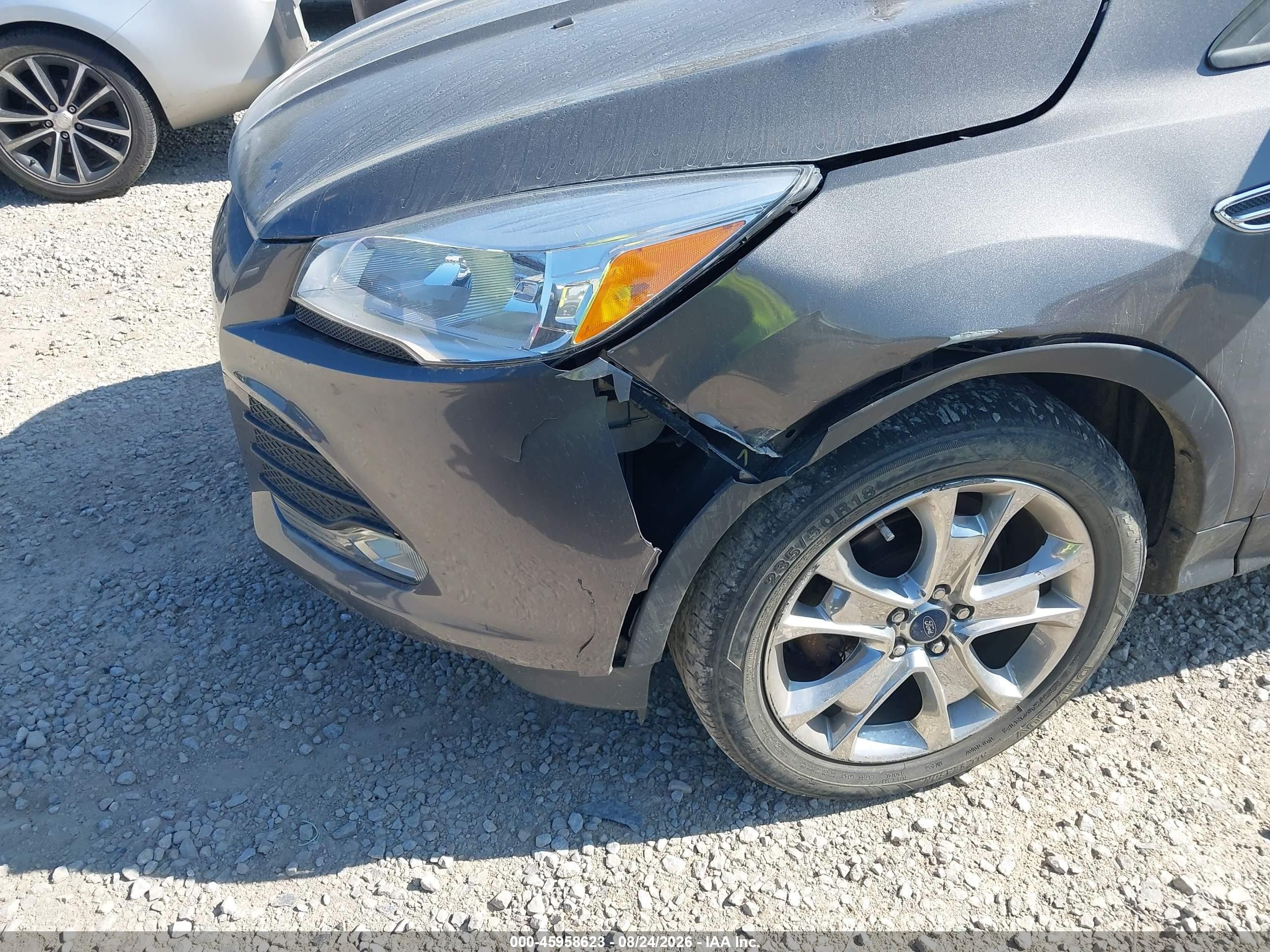 2014 Ford Escape Se Gray vin: 1FMCU0GX1EUB06800