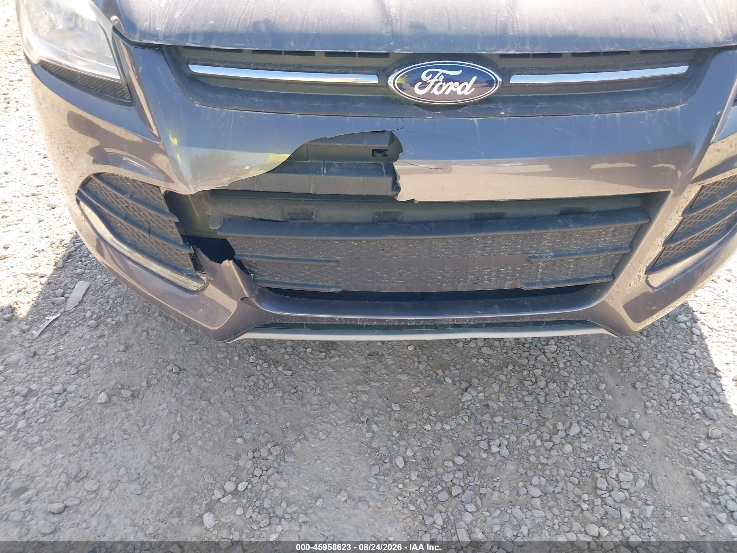 2014 Ford Escape Se Gray vin: 1FMCU0GX1EUB06800