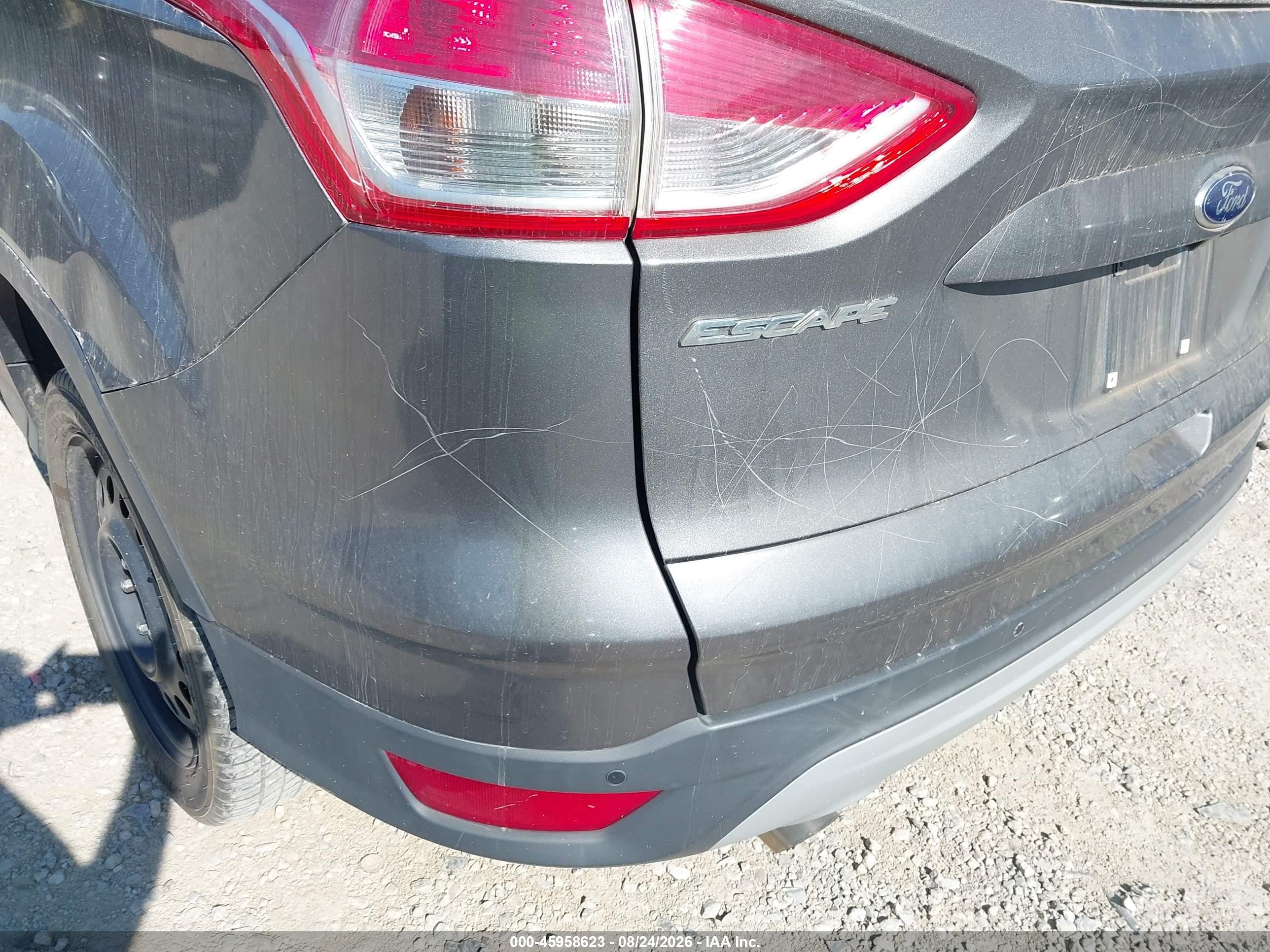 2014 Ford Escape Se Gray vin: 1FMCU0GX1EUB06800